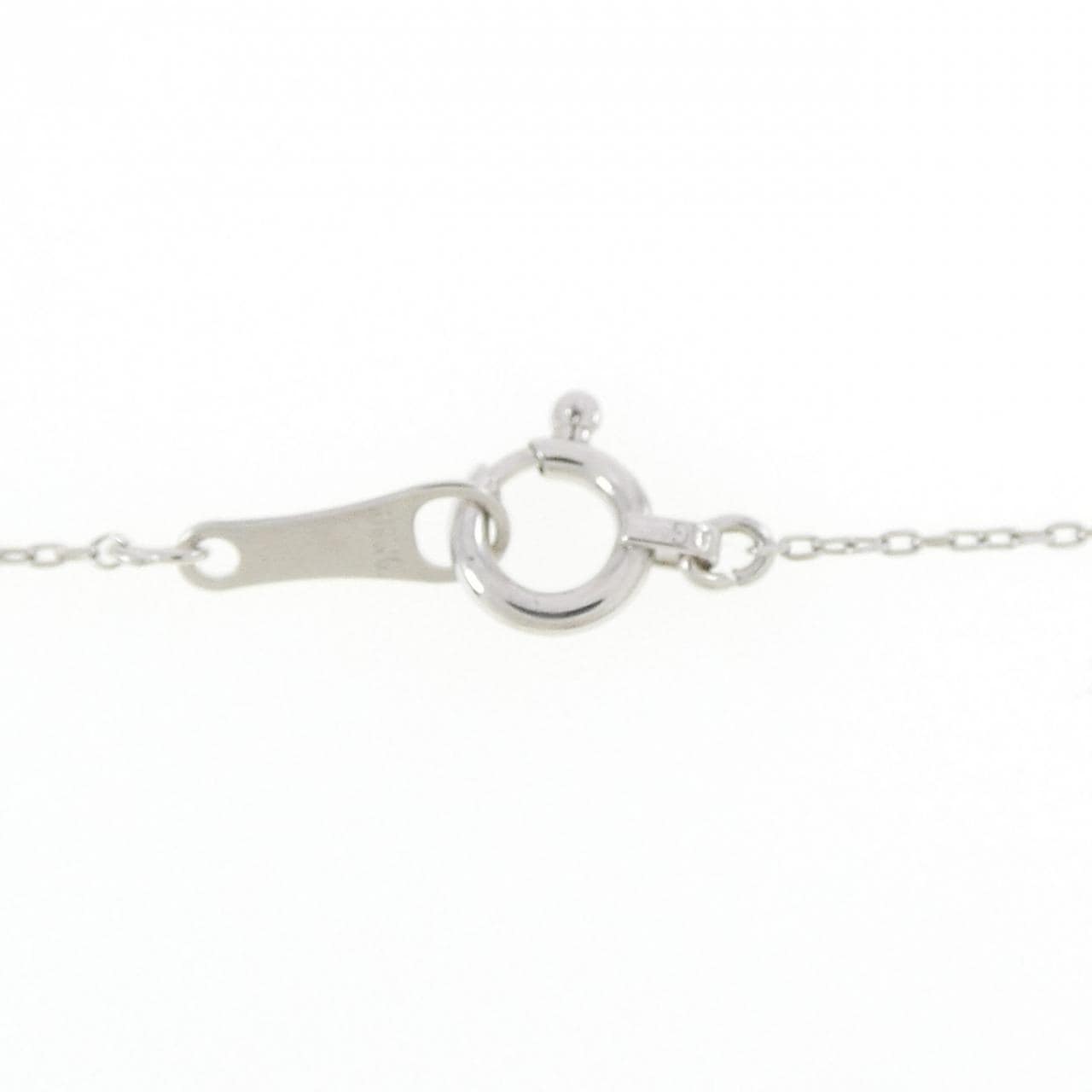 K18WG フラワー ルビー ネックレス 0.41CT