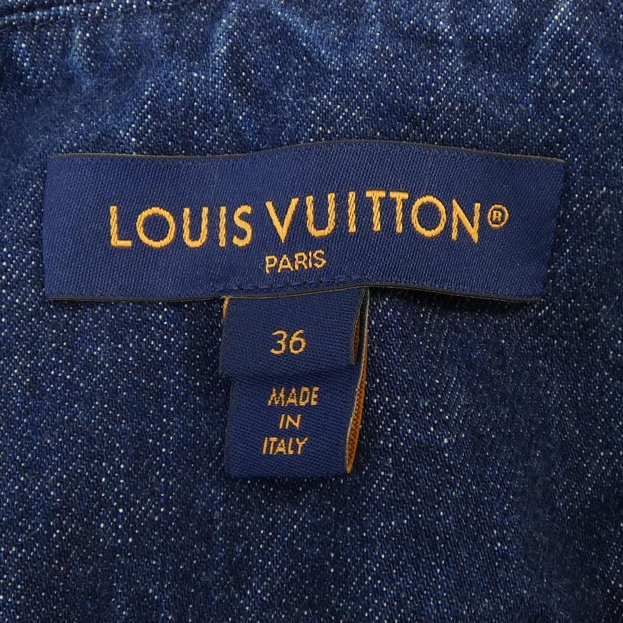 ルイヴィトン LOUIS VUITTON レザーアクセントデニムジャケット FOJA07GM1 デニムジャケット