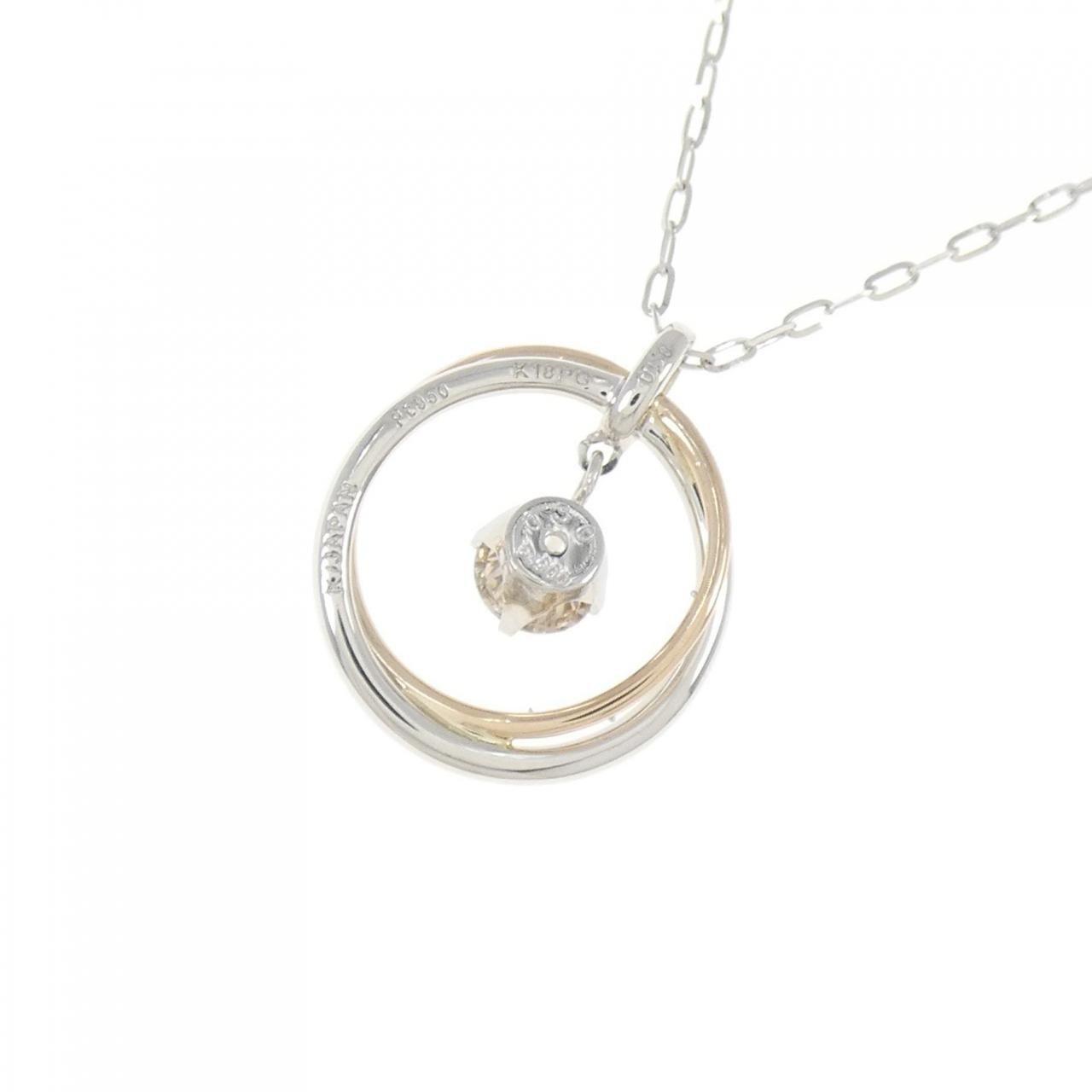 K18WG/K18PG ダイヤモンド ネックレス 0.30CT