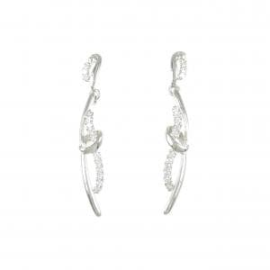 PT900 ダイヤモンド ピアス 0.20CT