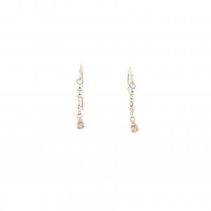 K10YG ダイヤモンド ピアス