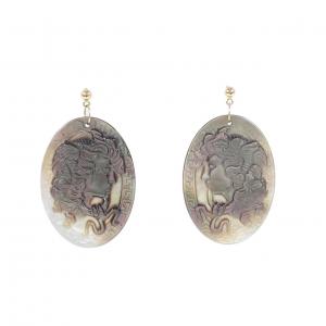 [BRAND NEW] K18YG mother of pearl earrings