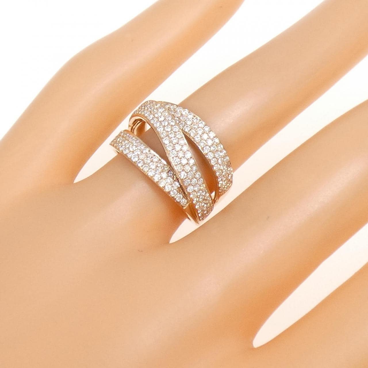 K18PG ダイヤモンド リング 0.71CT