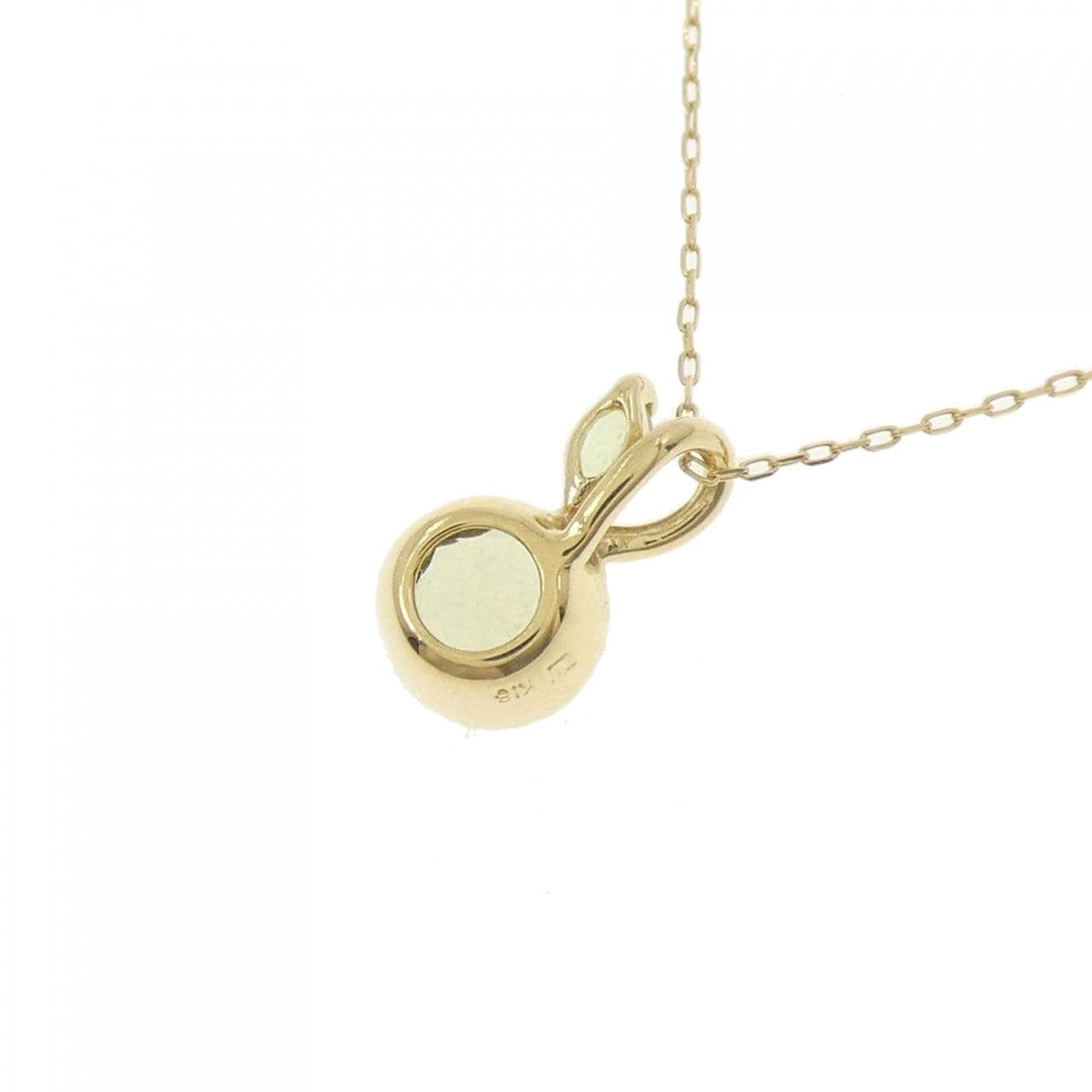 K18YG ガーネット ネックレス