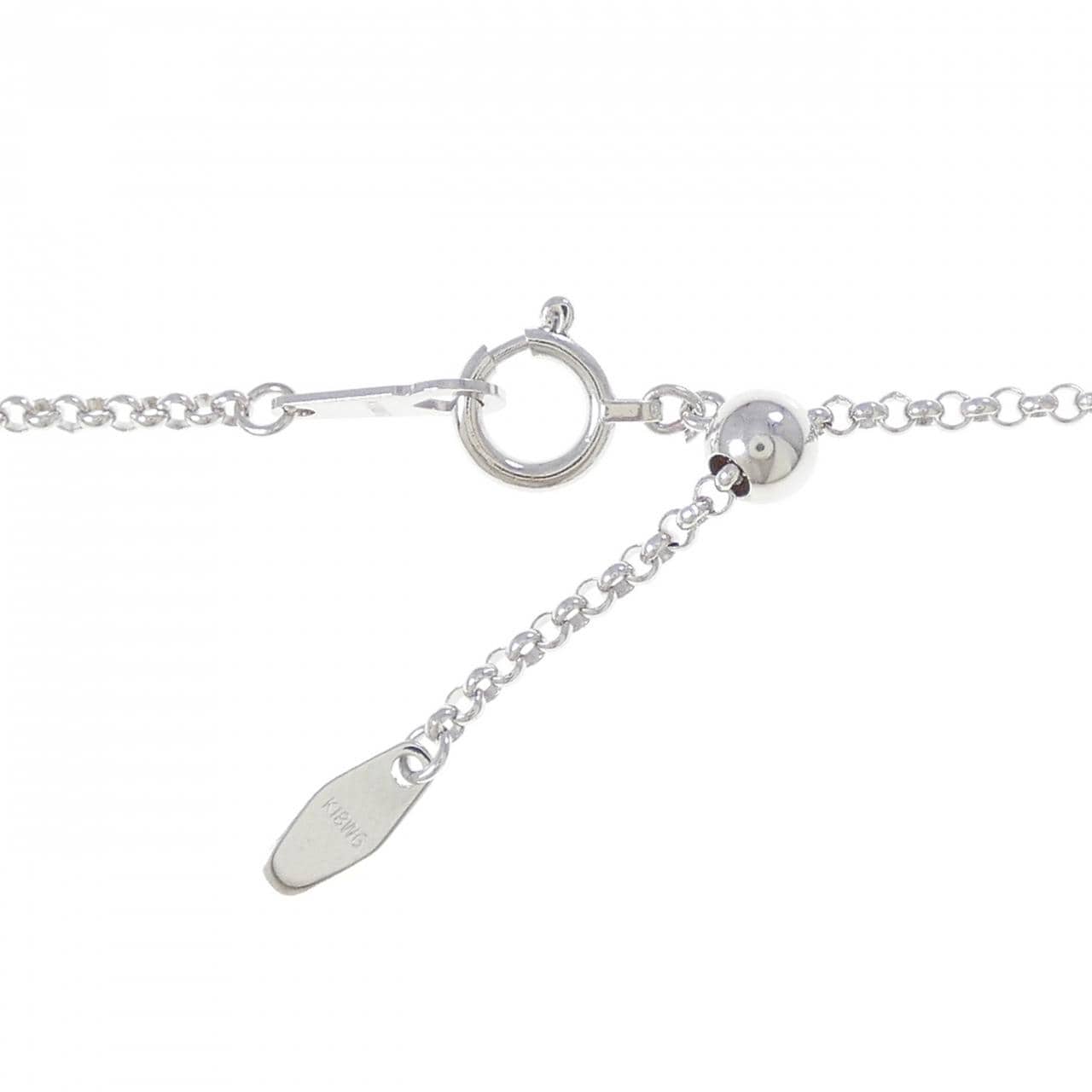 K18WG 黒蝶パール ネックレス 13.5mm