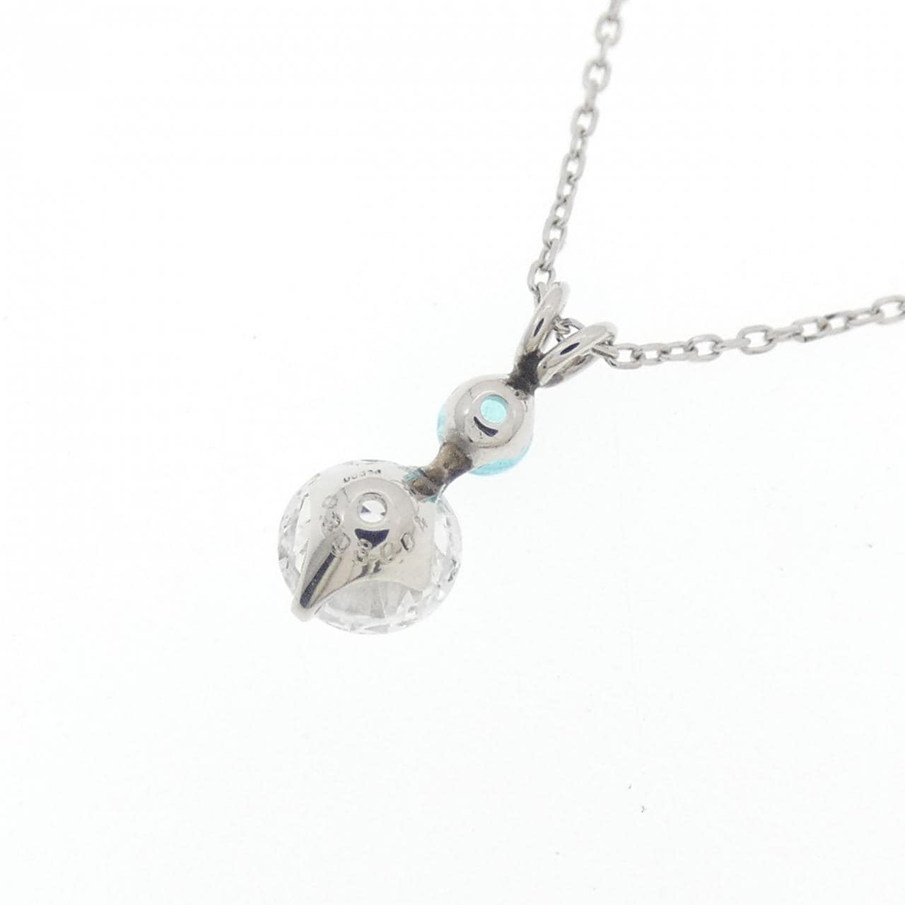 PT900/PT850 パライバトルマリン ネックレス 0.04CT
