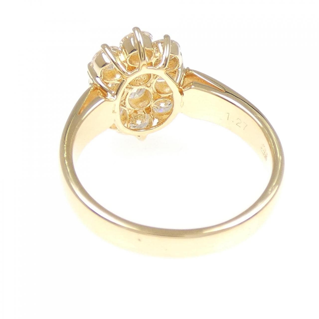 K18YG ダイヤモンド リング 1.27CT