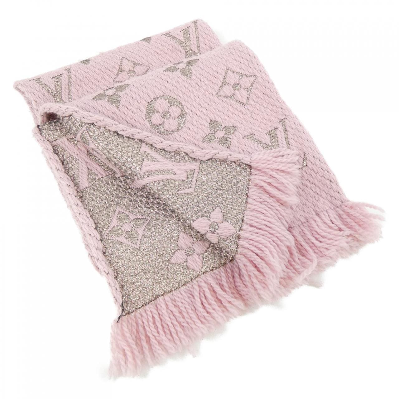 ルイヴィトン LOUIS VUITTON エシャルプ ロゴマニア シャイン M70466 MUFFLER