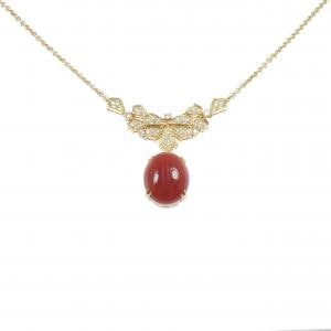 K18YG サンゴ ネックレス 18.71CT