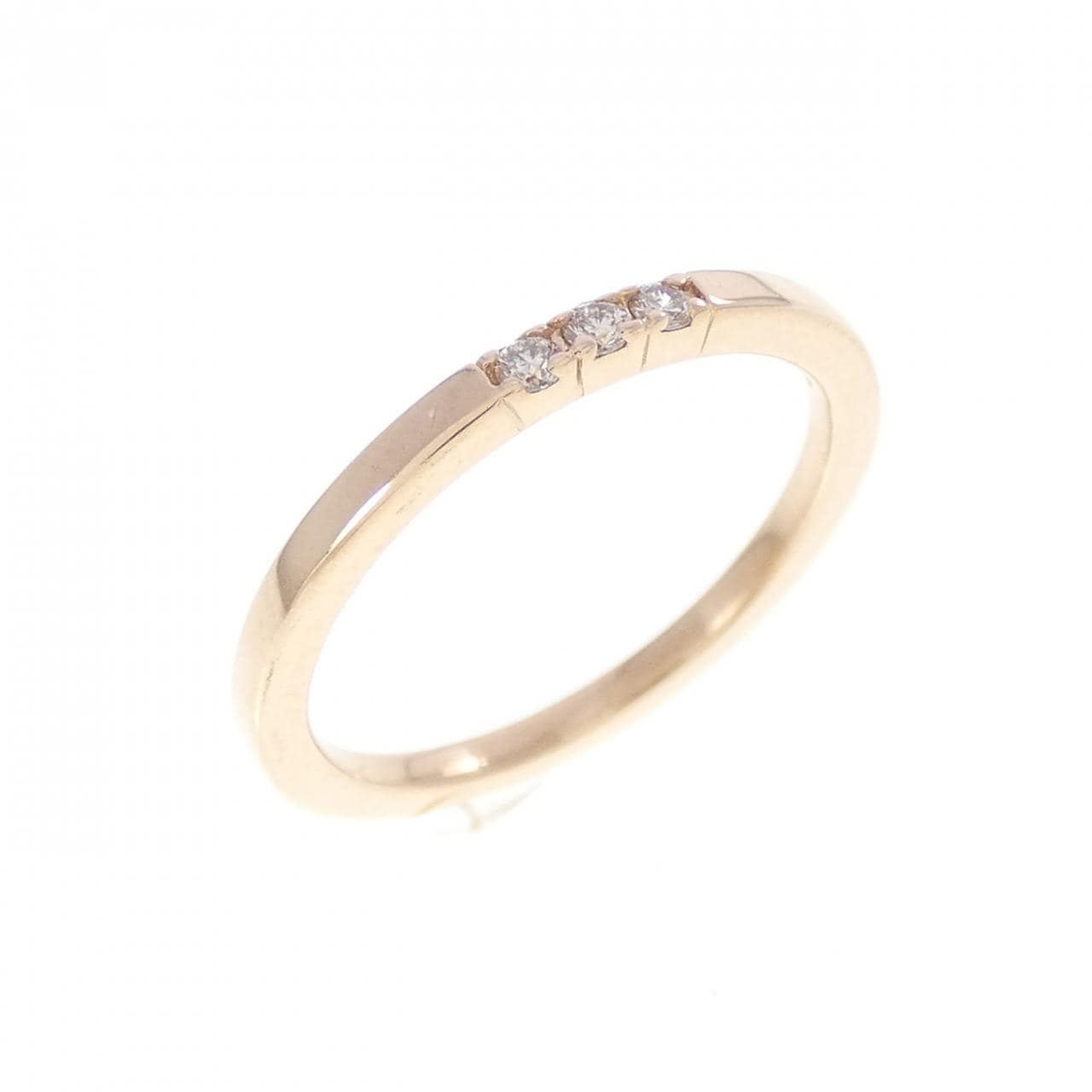 K10PG ダイヤモンド ピンキーリング 0.03CT