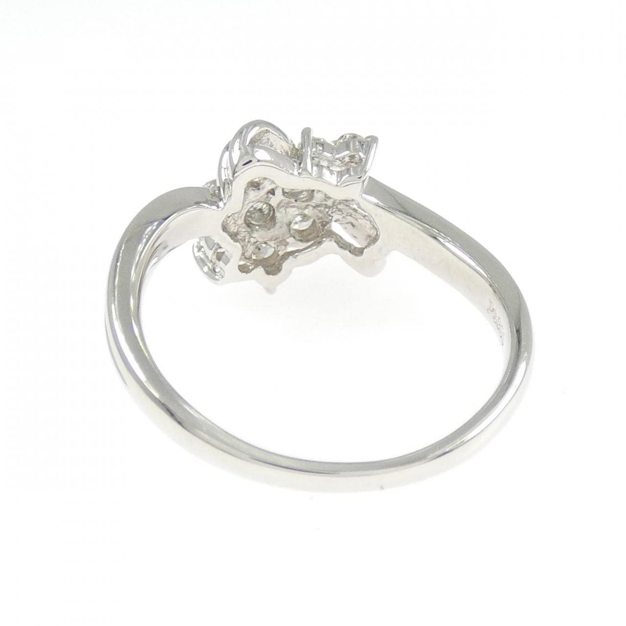 PT900 フラワー ダイヤモンド リング 0.50CT