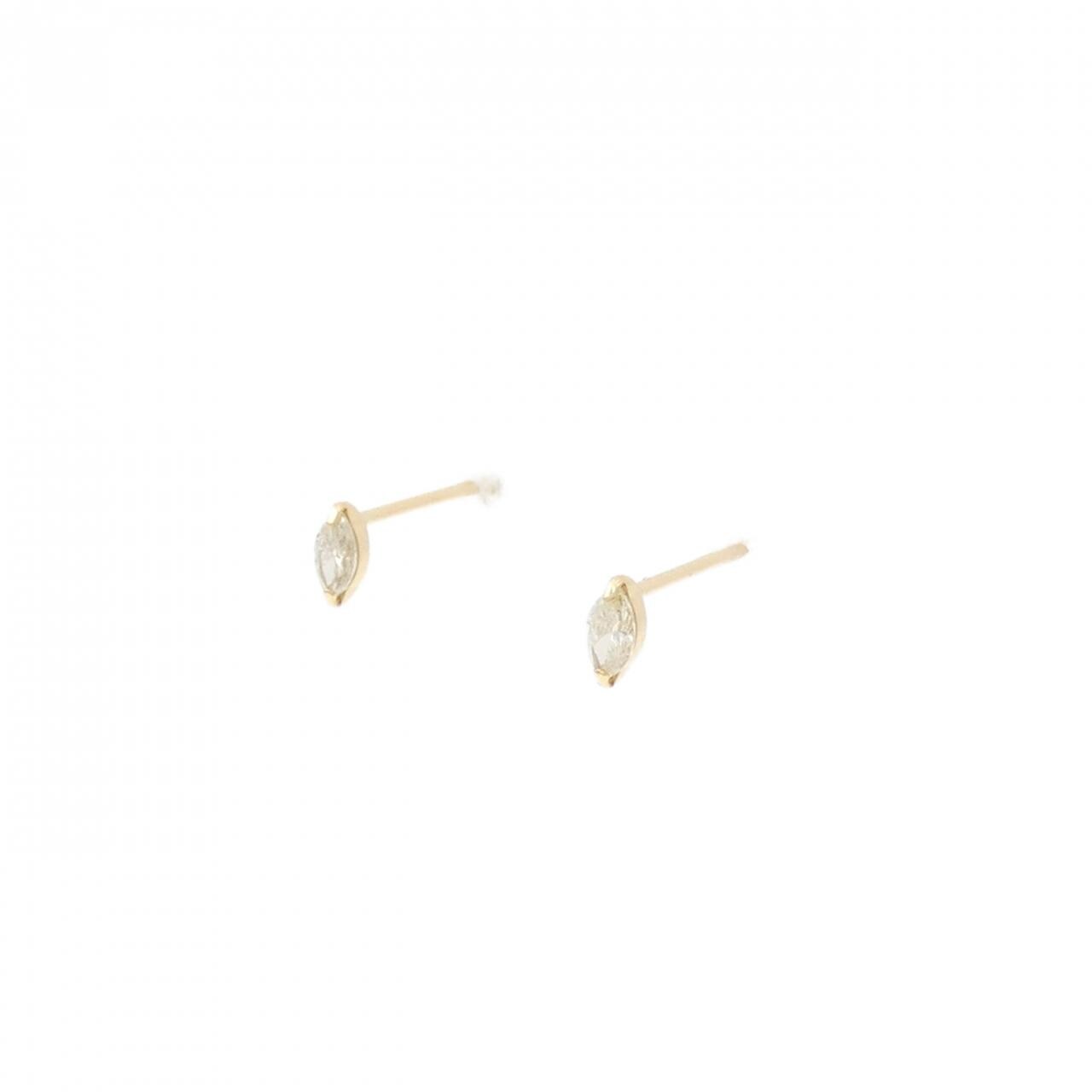 【新品】K18YG ダイヤモンド ピアス 0.14CT