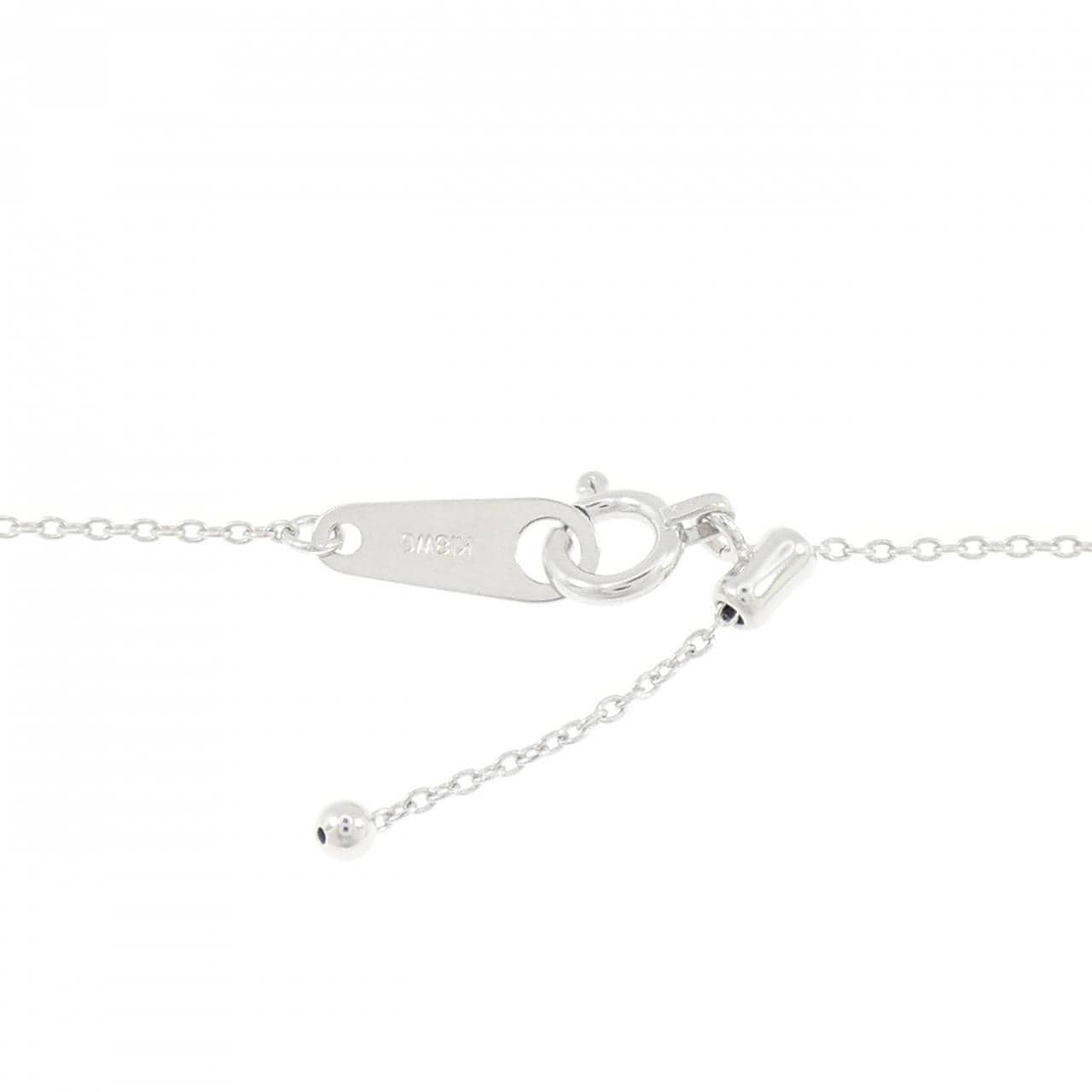 K18WG ソリティア ダイヤモンド ネックレス 0.33CT