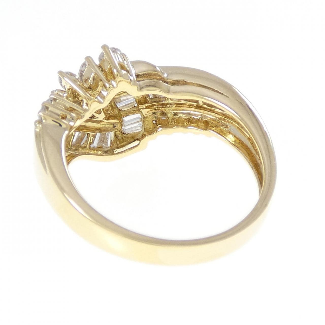 18KYG ダイヤモンド リング 1.11CT