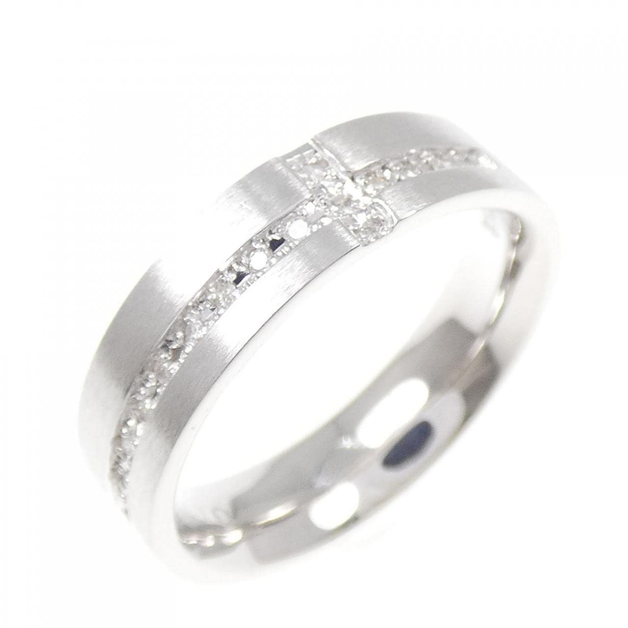 K14WG ダイヤモンド リング 0.07CT