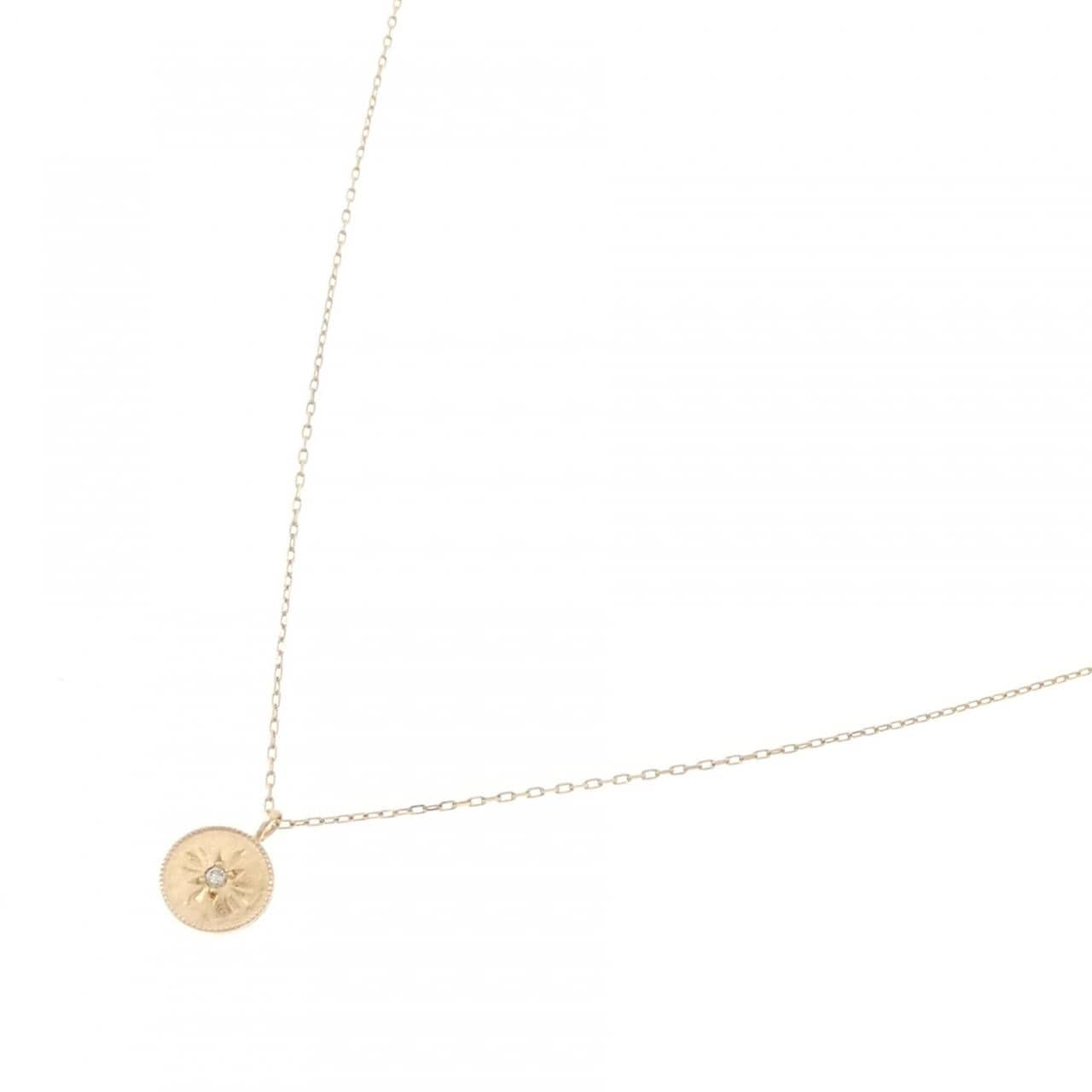 アガット ダイヤモンド ネックレス 0.01CT