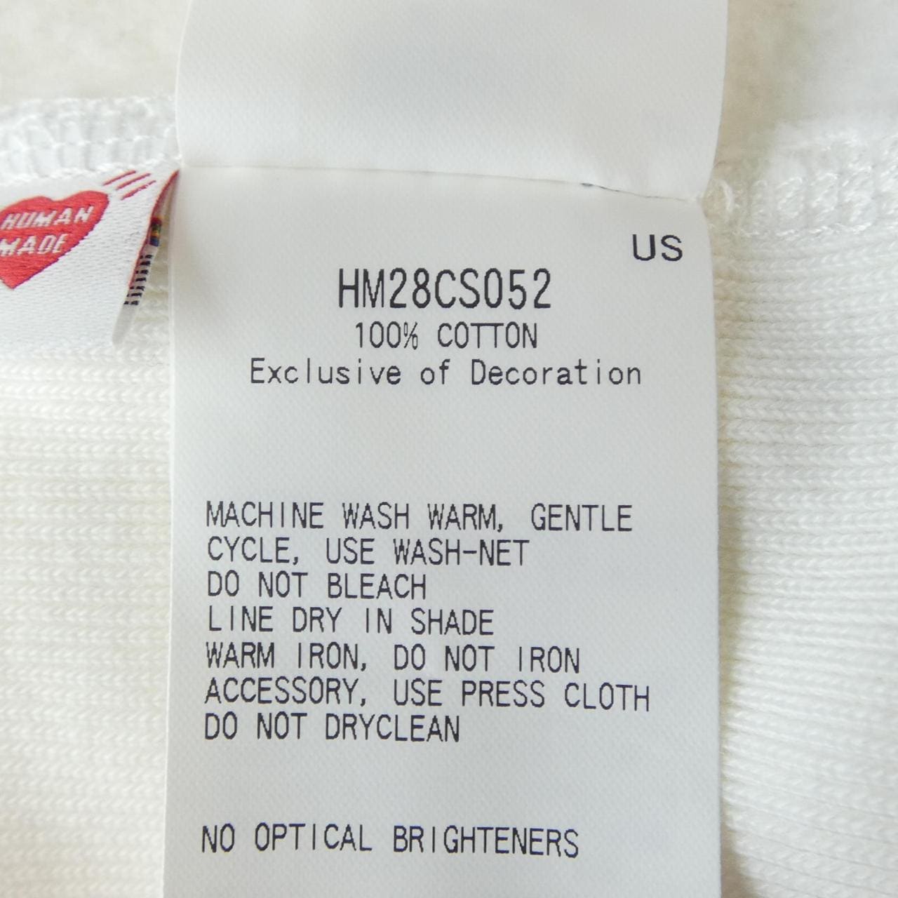 ヒューマンメイド HUMAN MADE HM28CS052 パーカー