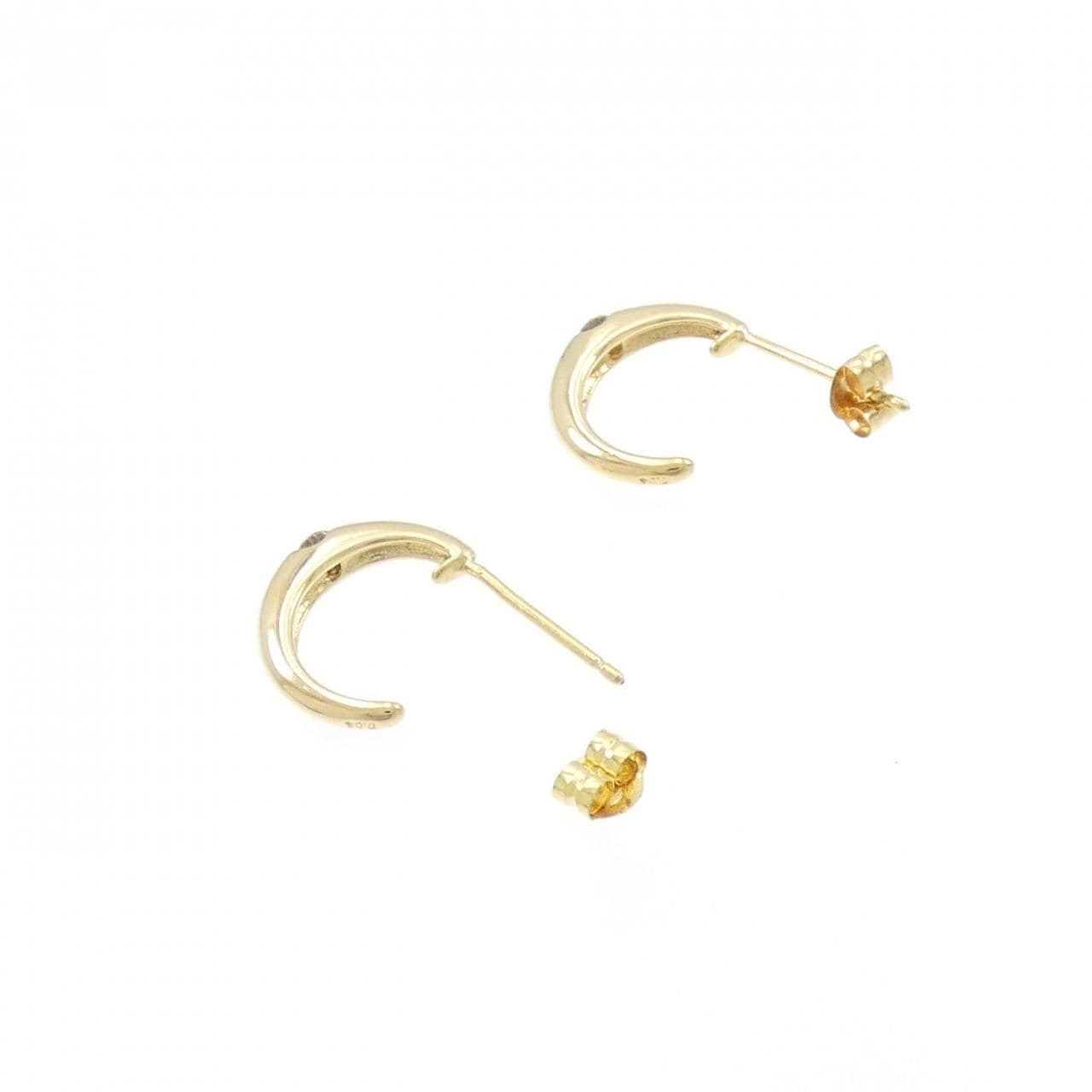 K18YG Diamond earrings 0.08CT