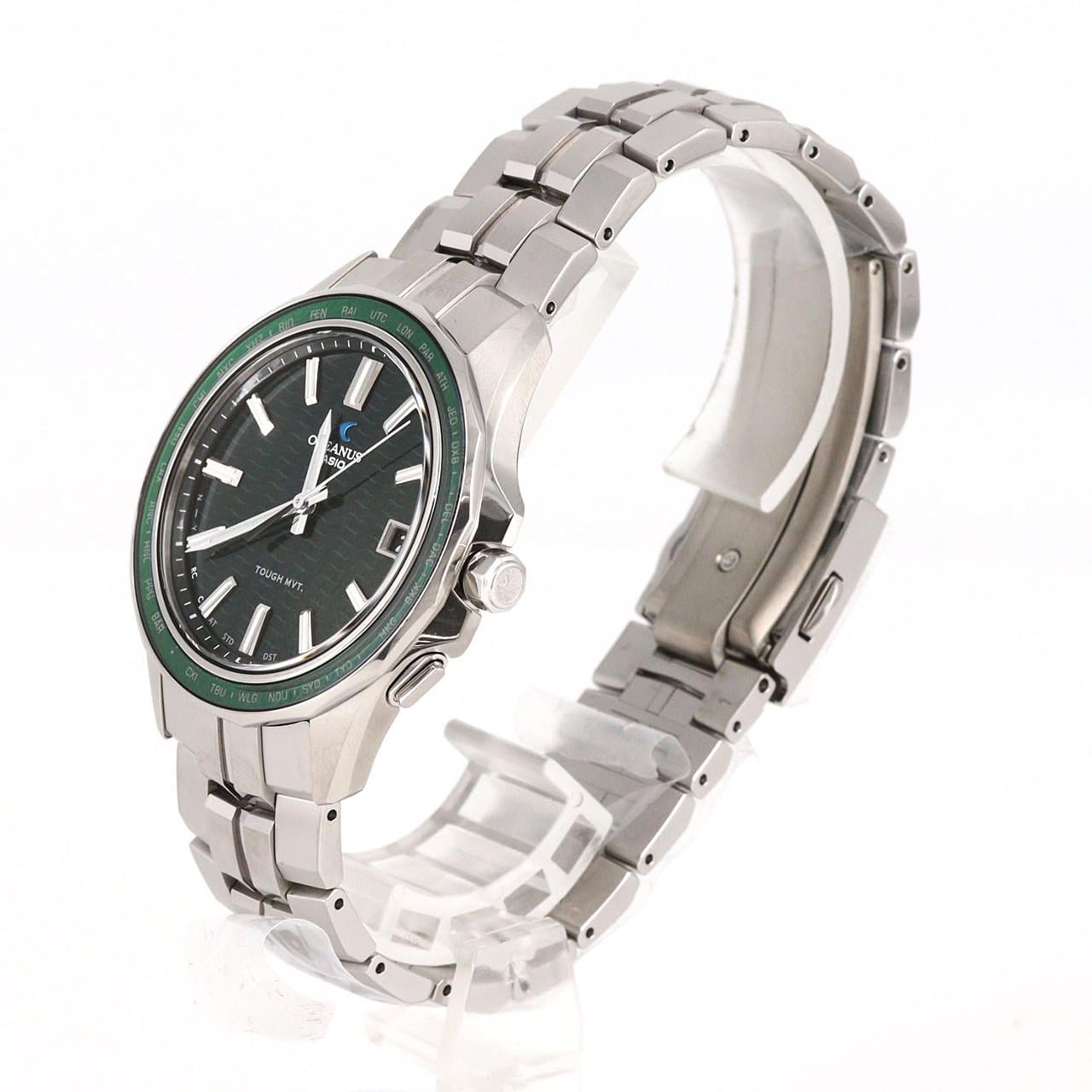 カシオ オシアナスマンタ 電波時計 TI OCW-S400-3AJF TI ソーラークォーツ