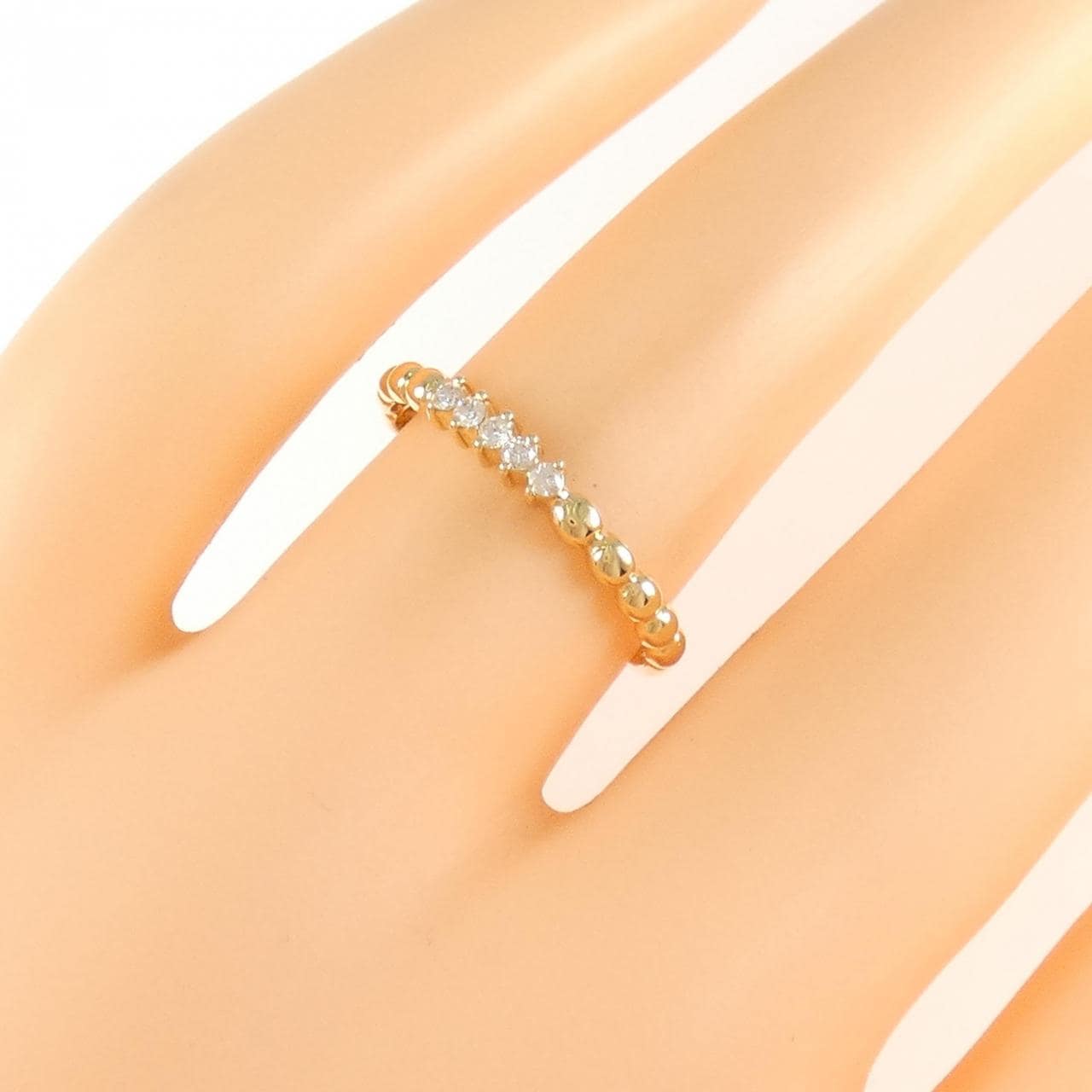 K18YG ダイヤモンド リング 0.06CT