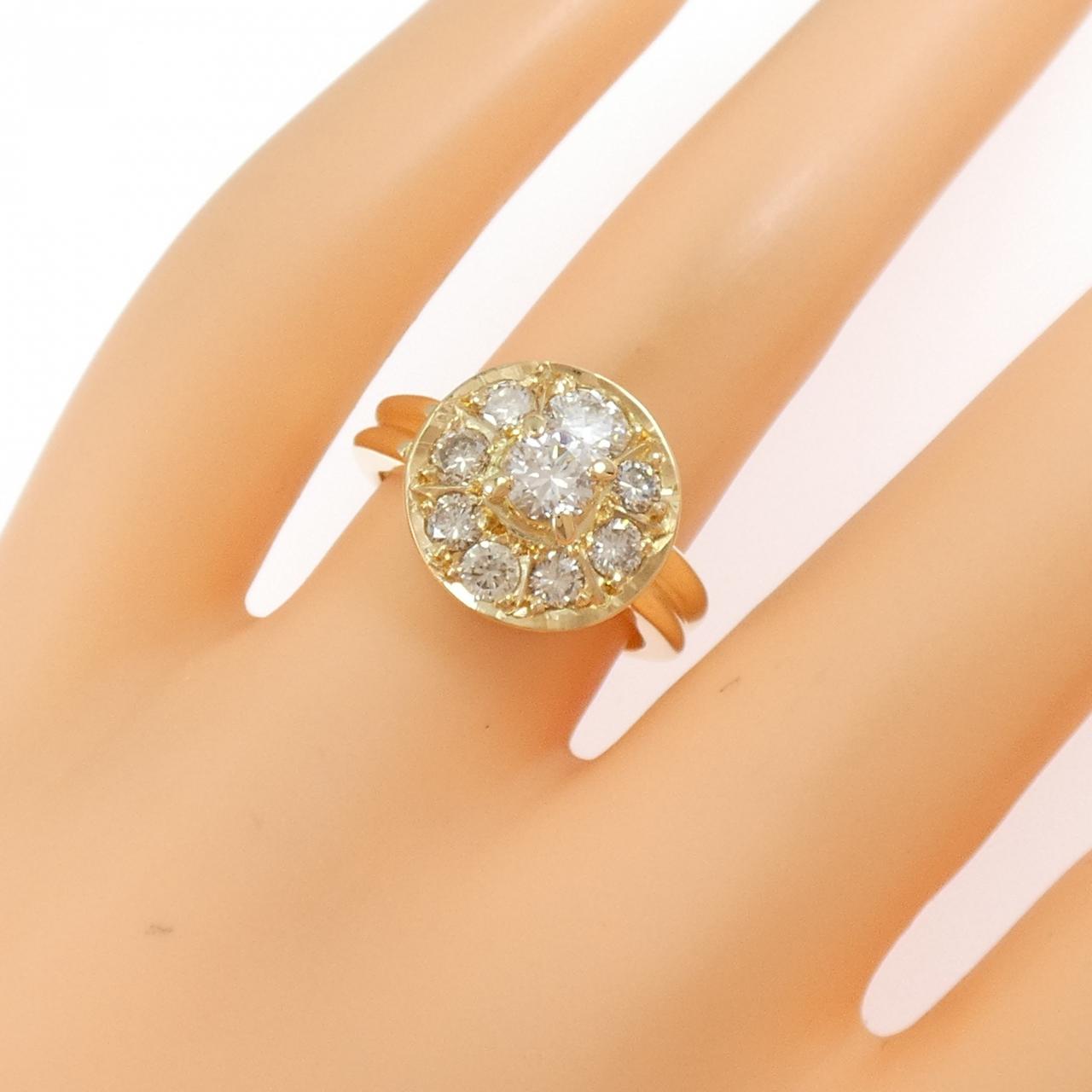 K18YG ダイヤモンド リング 1.30CT