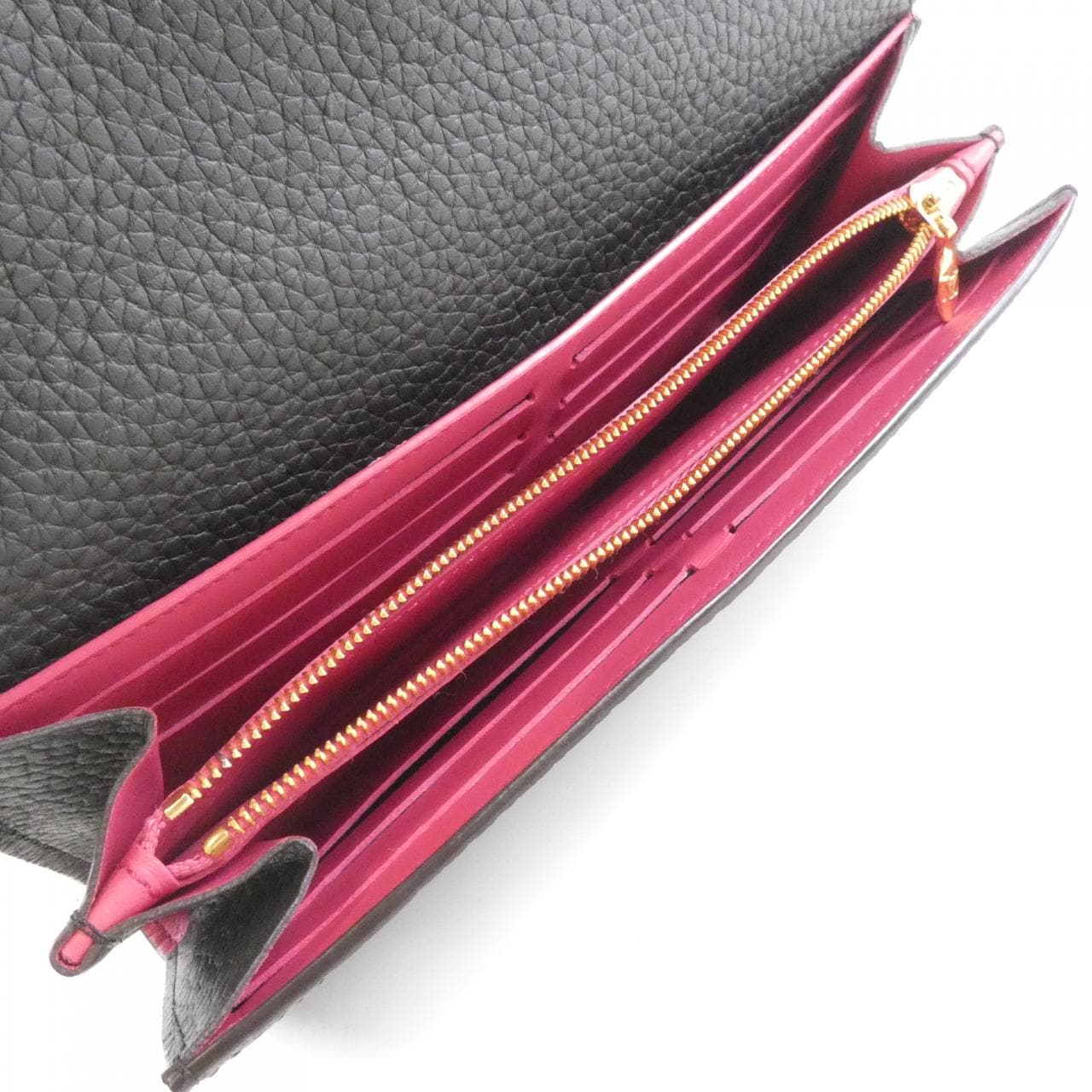 LOUIS VUITTON Taurillon Portefeuille Capucines M61248 錢包