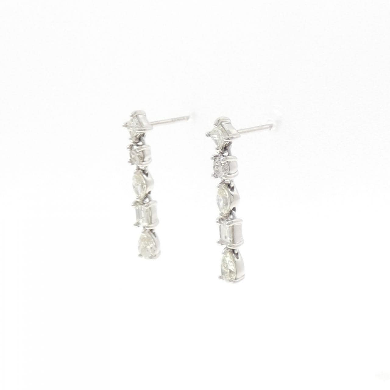 【新品】PT900 ダイヤモンド ピアス 0.70CT