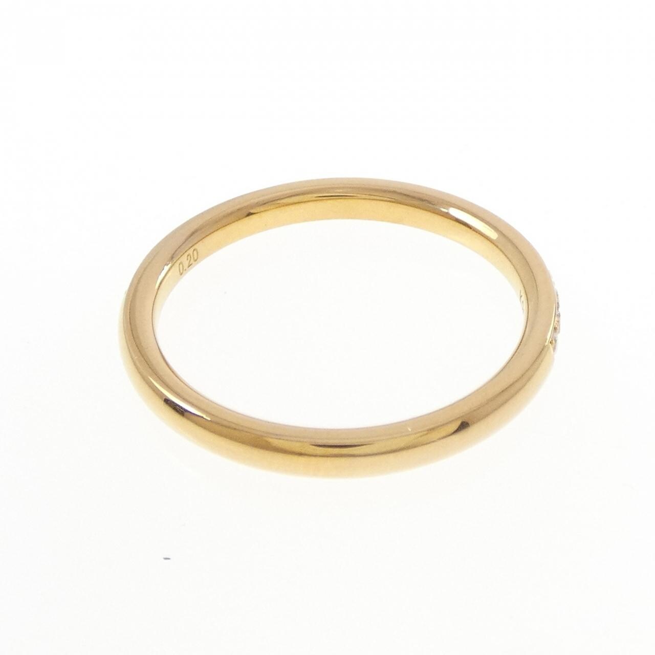 【リメイク】K24YG ハーフエタニティ ダイヤモンド リング 0.20CT