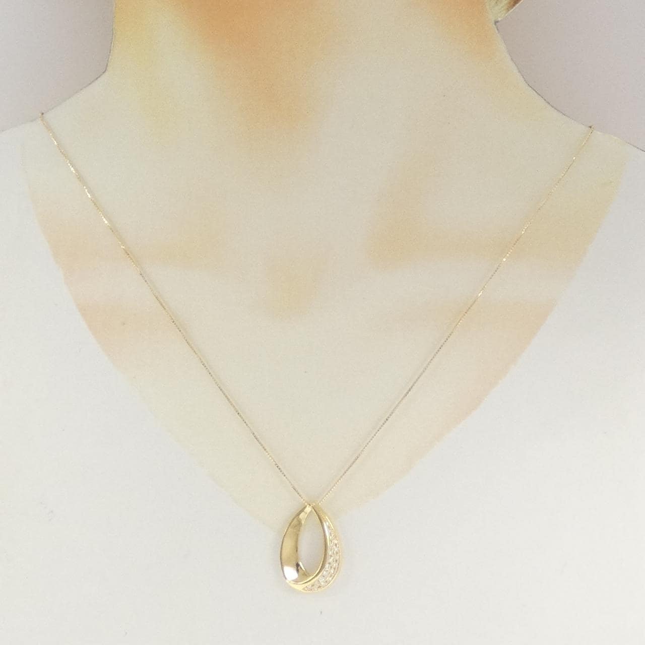K18YG ダイヤモンド ネックレス 0.25CT