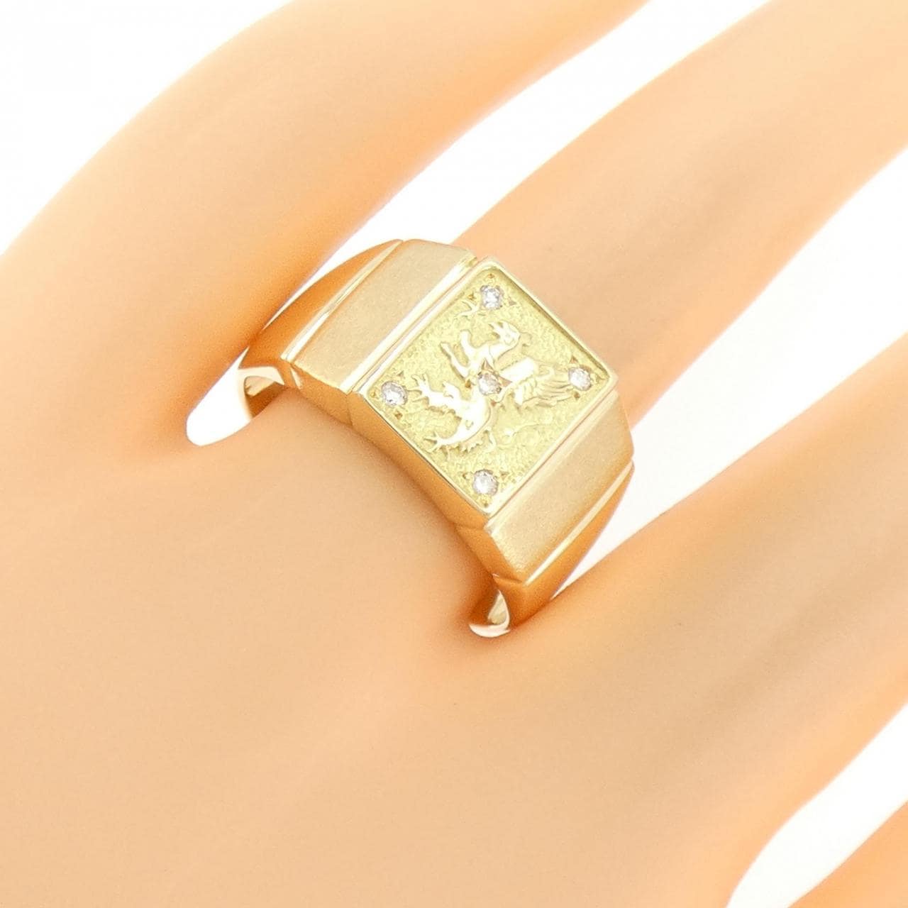 K18YG ダイヤモンド リング 0.05CT