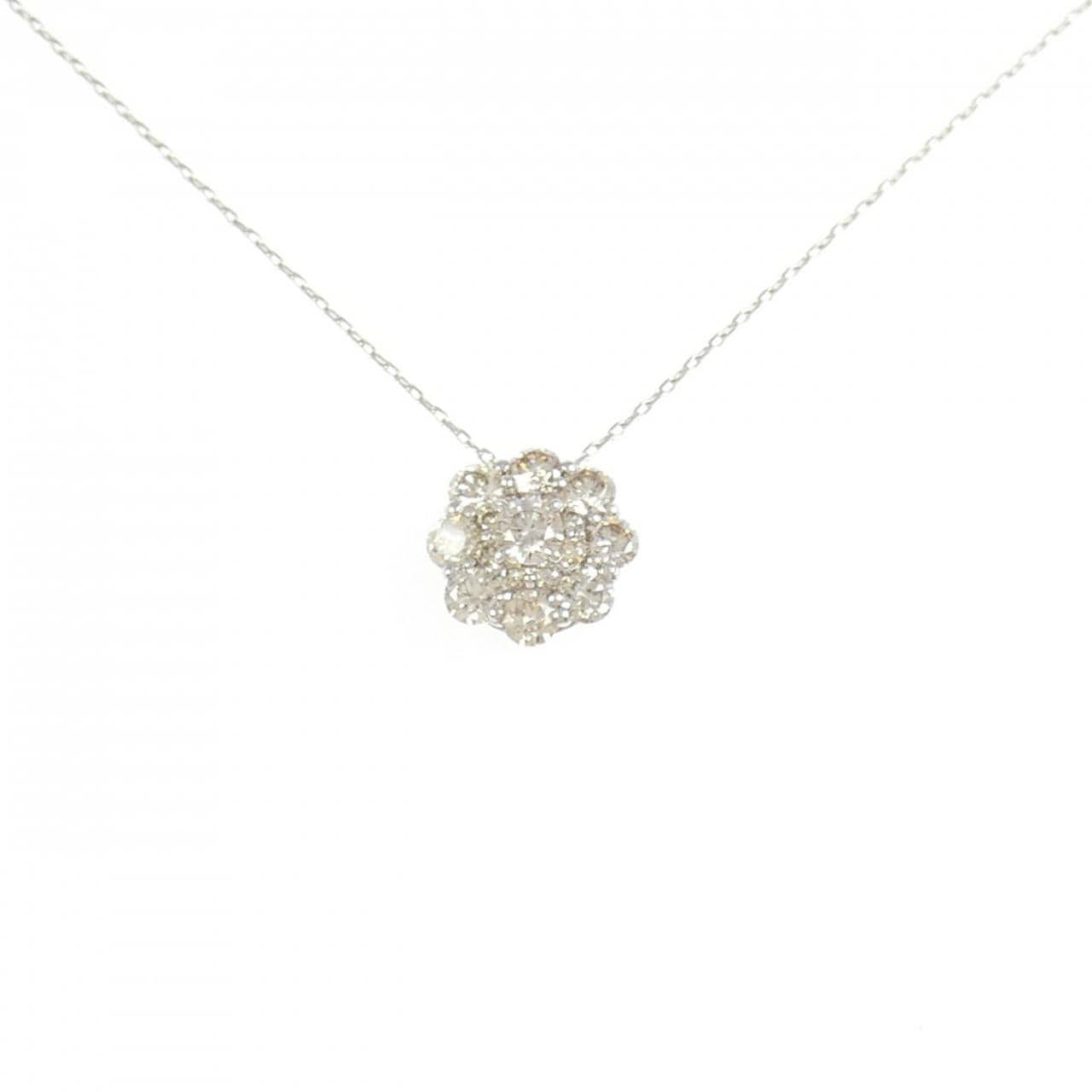 PT950 ダイヤモンド ネックレス 0.80CT