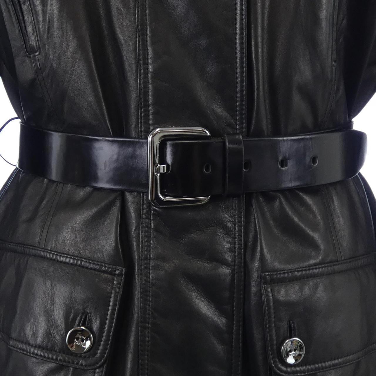 ロエベ LOEWE レザーコート