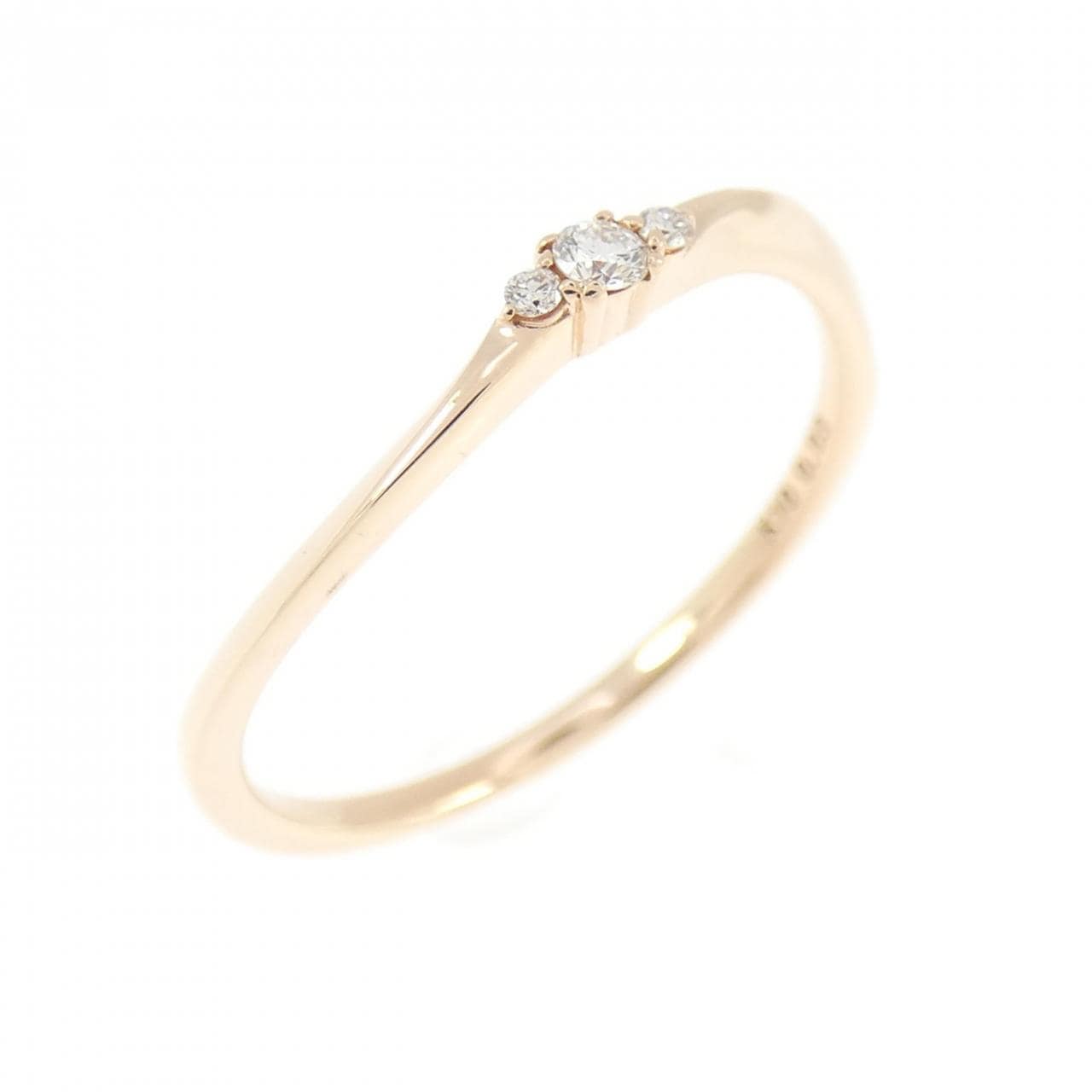K10PG ダイヤモンド リング 0.03CT