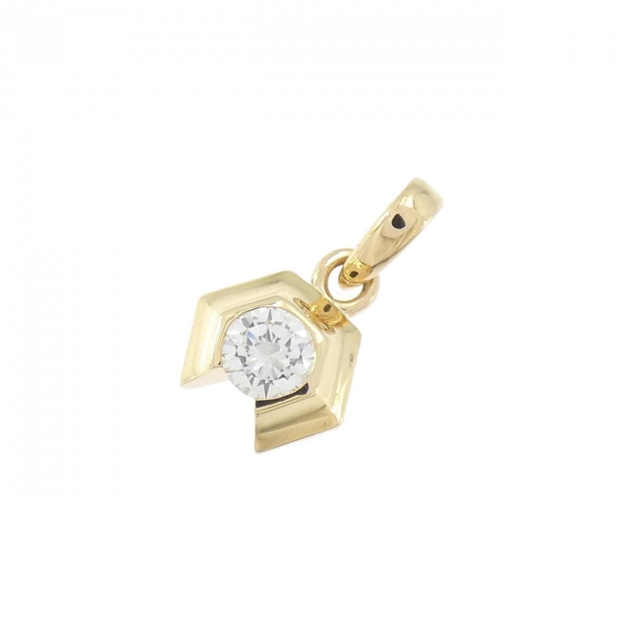 K18YG ダイヤモンド ペンダント 0.27CT