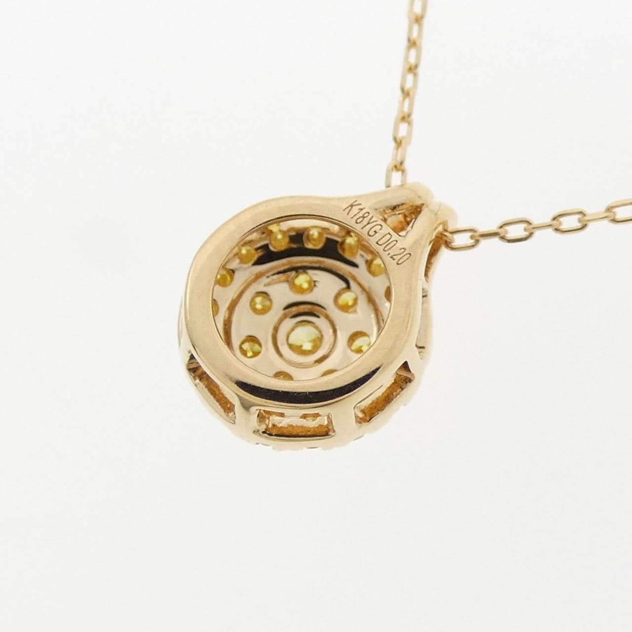 K18YG ダイヤモンド ネックレス 0.20CT