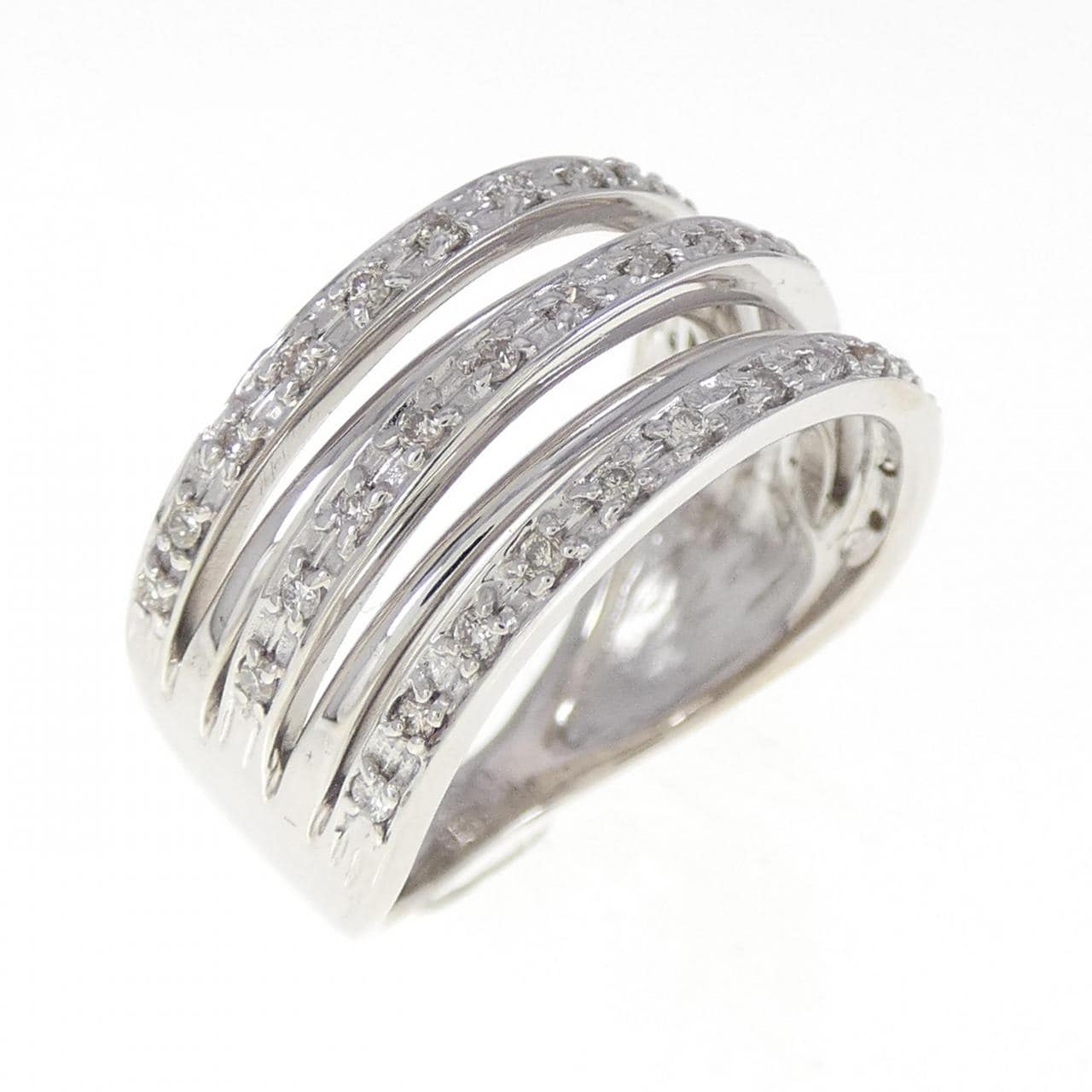 K18WG ダイヤモンド リング 0.30CT