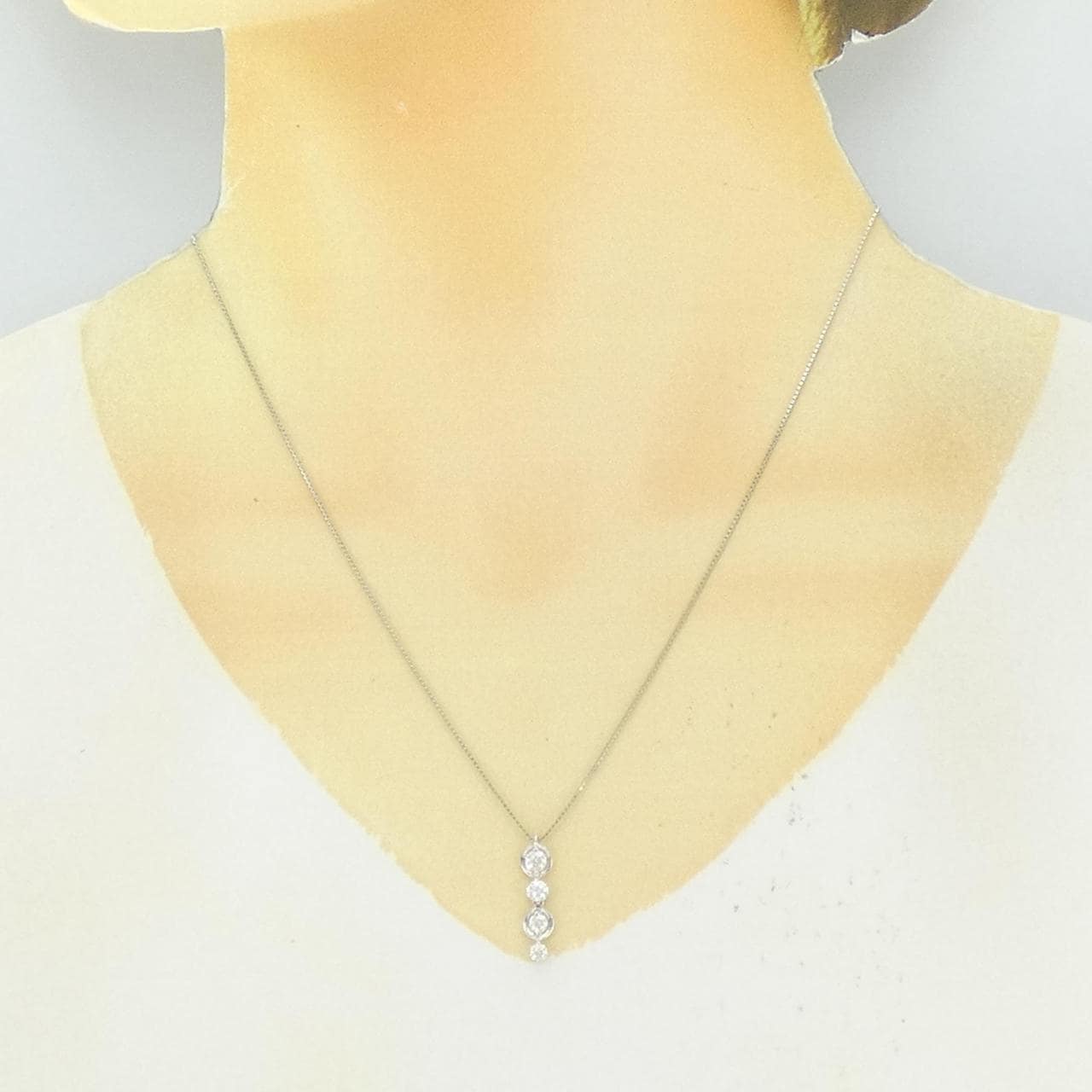 PT900/PT850 Diamond Necklace 0.50CT