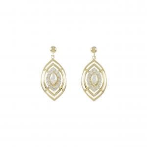 【新品】K18YG ダイヤモンド ピアス 0.32CT