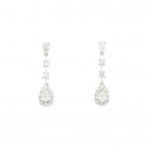 【新品】PT900 ダイヤモンド ピアス 0.60CT