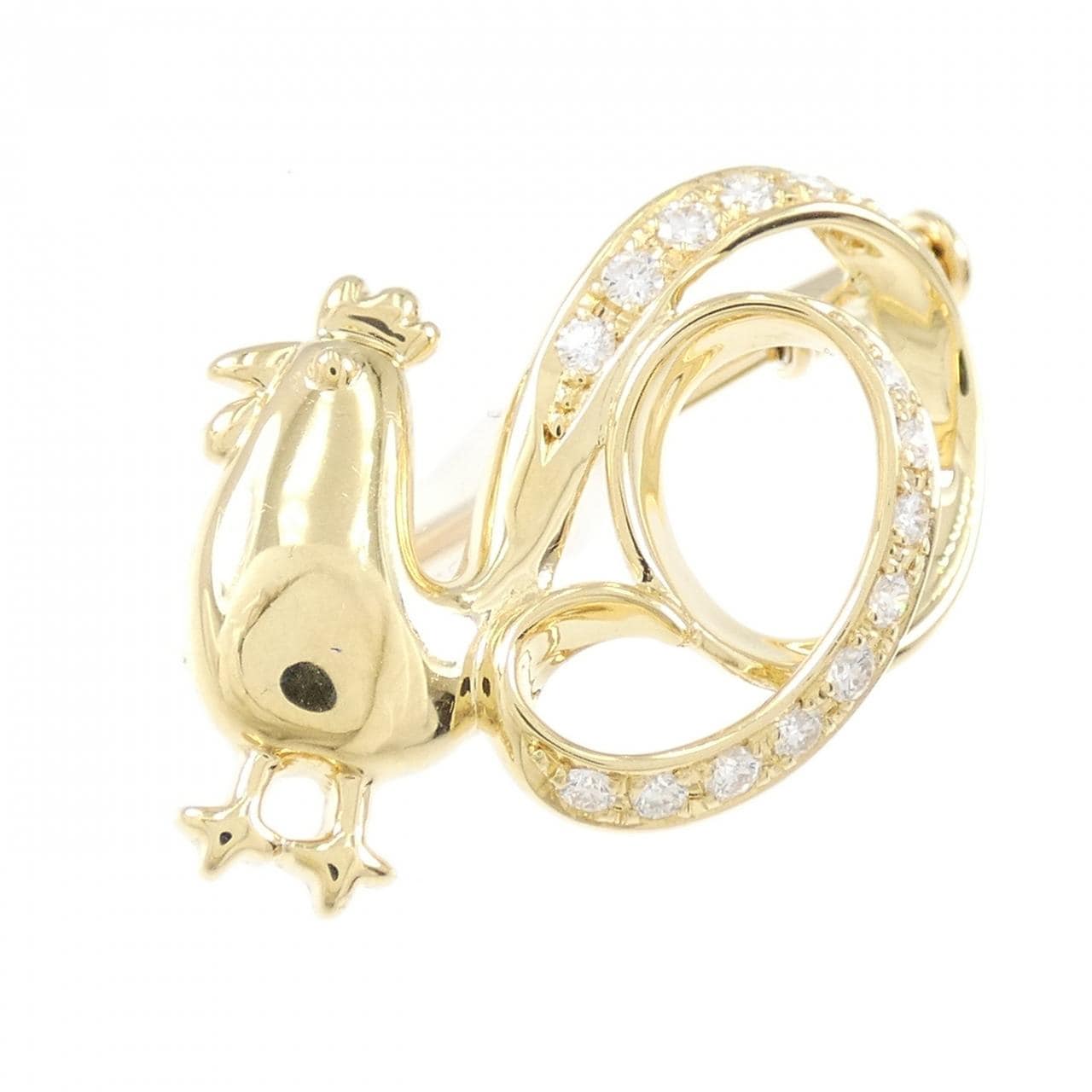 タサキ ダイヤモンド ブローチ 0.23CT