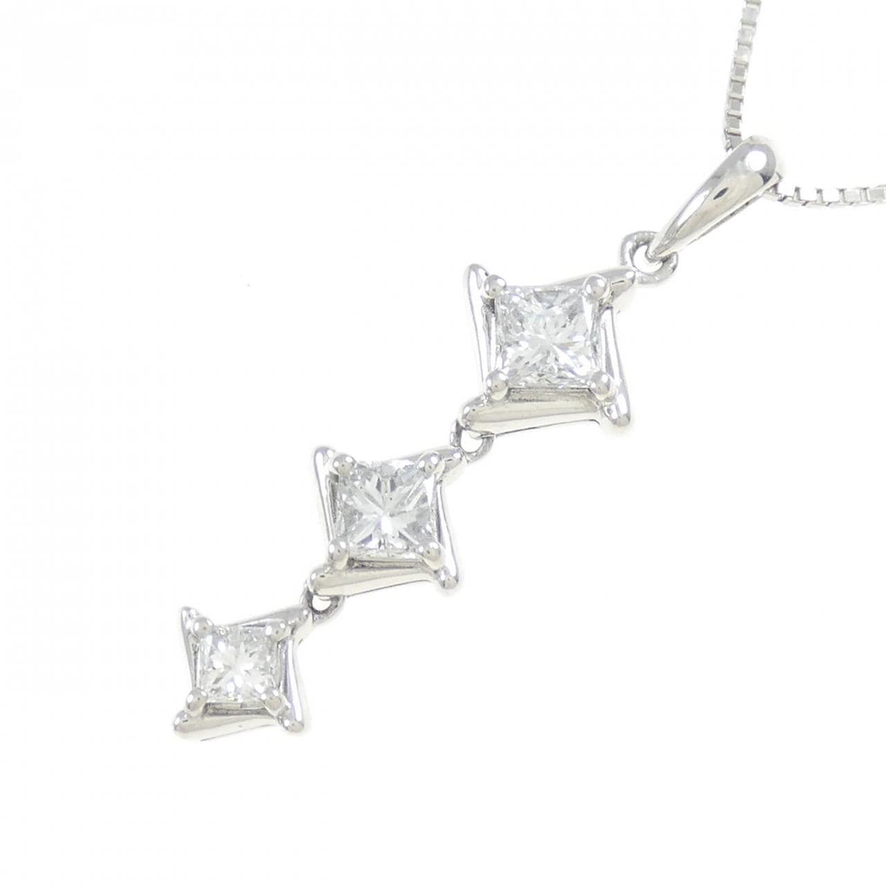 PT900/PT850 ダイヤモンド ネックレス 0.73CT
