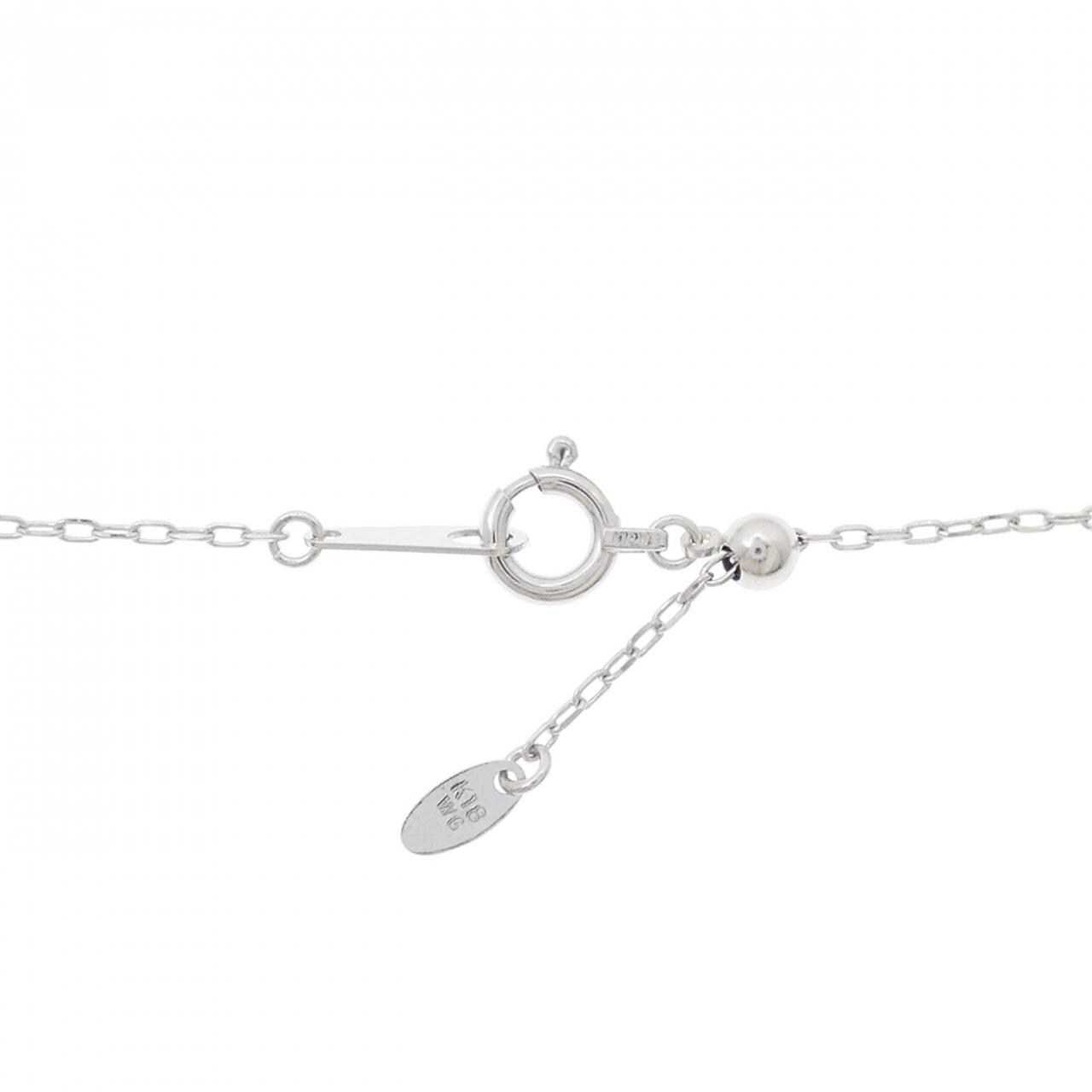 K18WG ダイヤモンド ネックレス 0.30CT