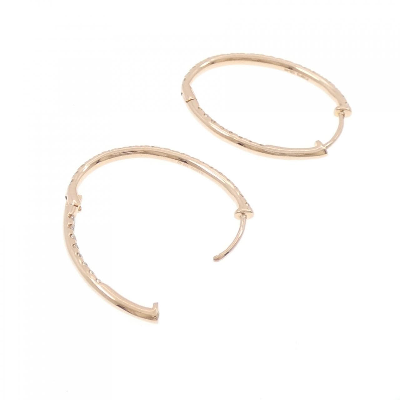 K18PG Diamond earrings 0.90CT