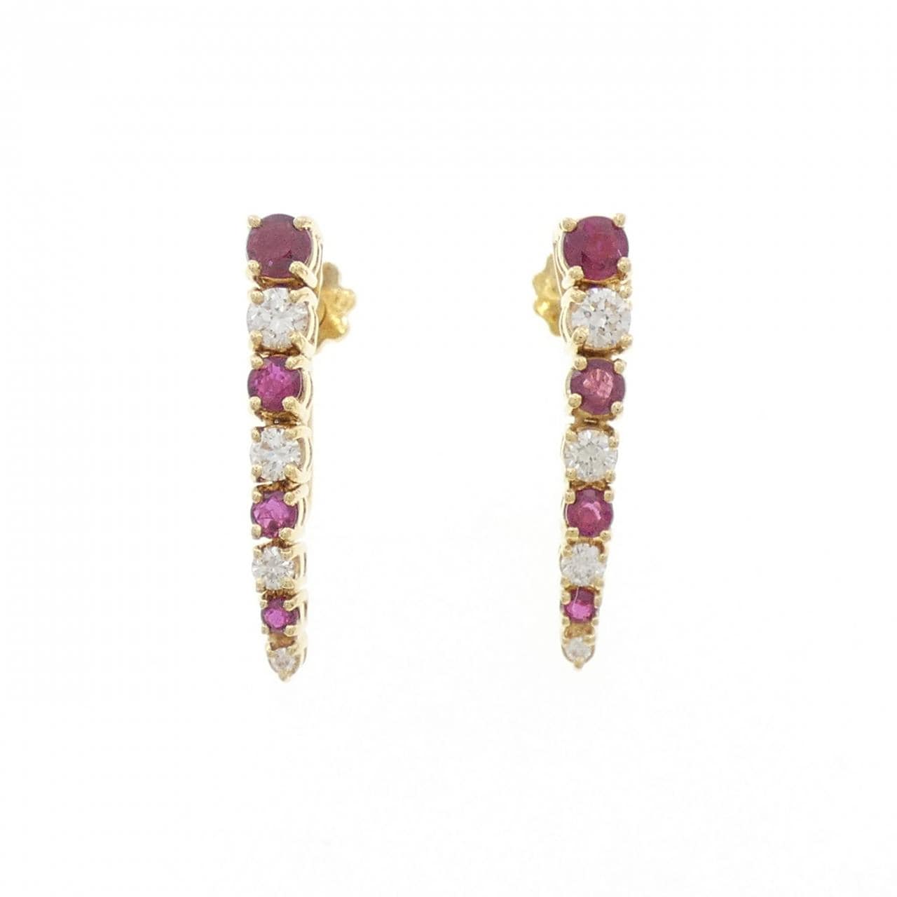 ミキモト ルビー イヤリング