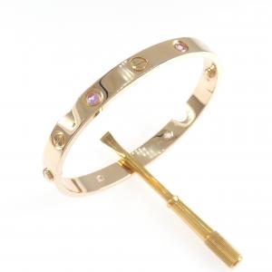 カルティエ ラブブレスレット ハーフ ピンクサファイヤ