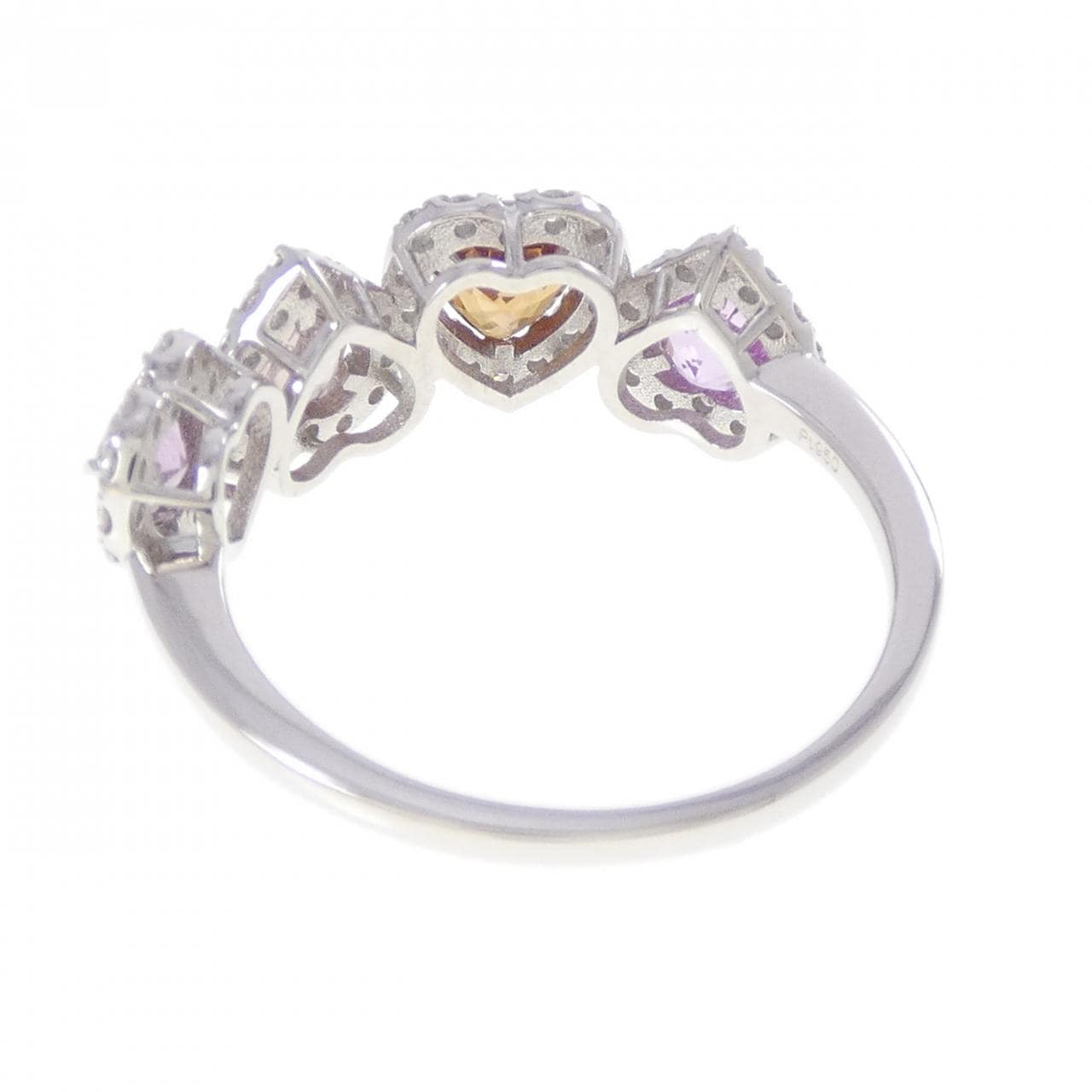 PT950 ハート サファイヤ リング 1.32CT