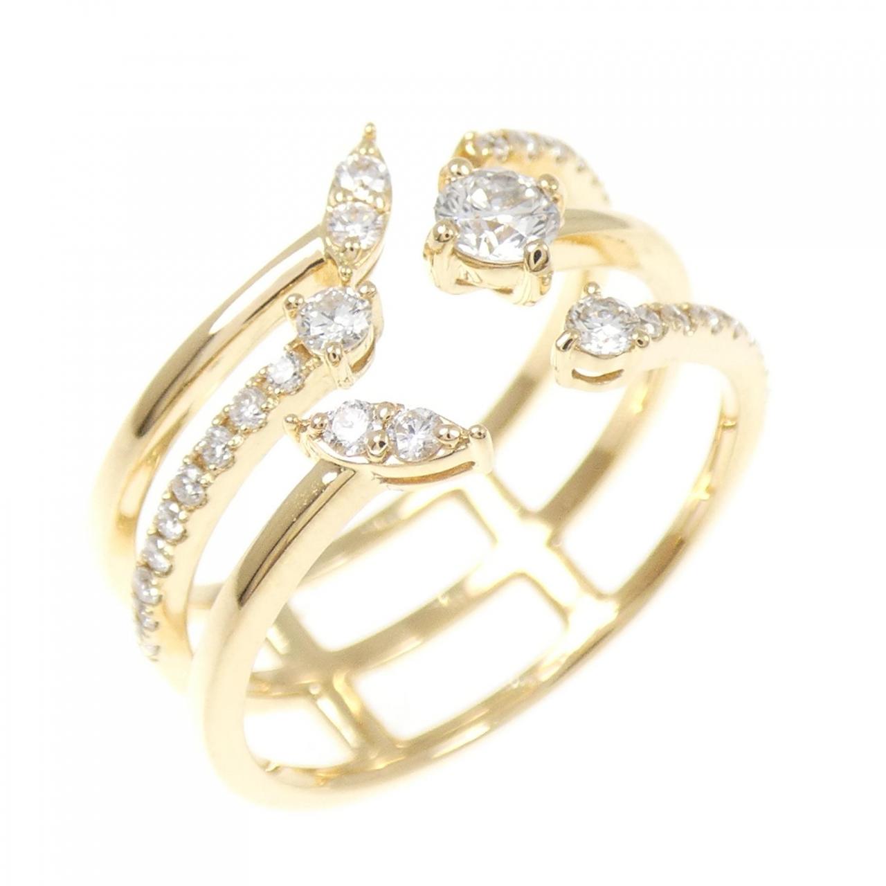 K18YG ダイヤモンド リング 0.138CT