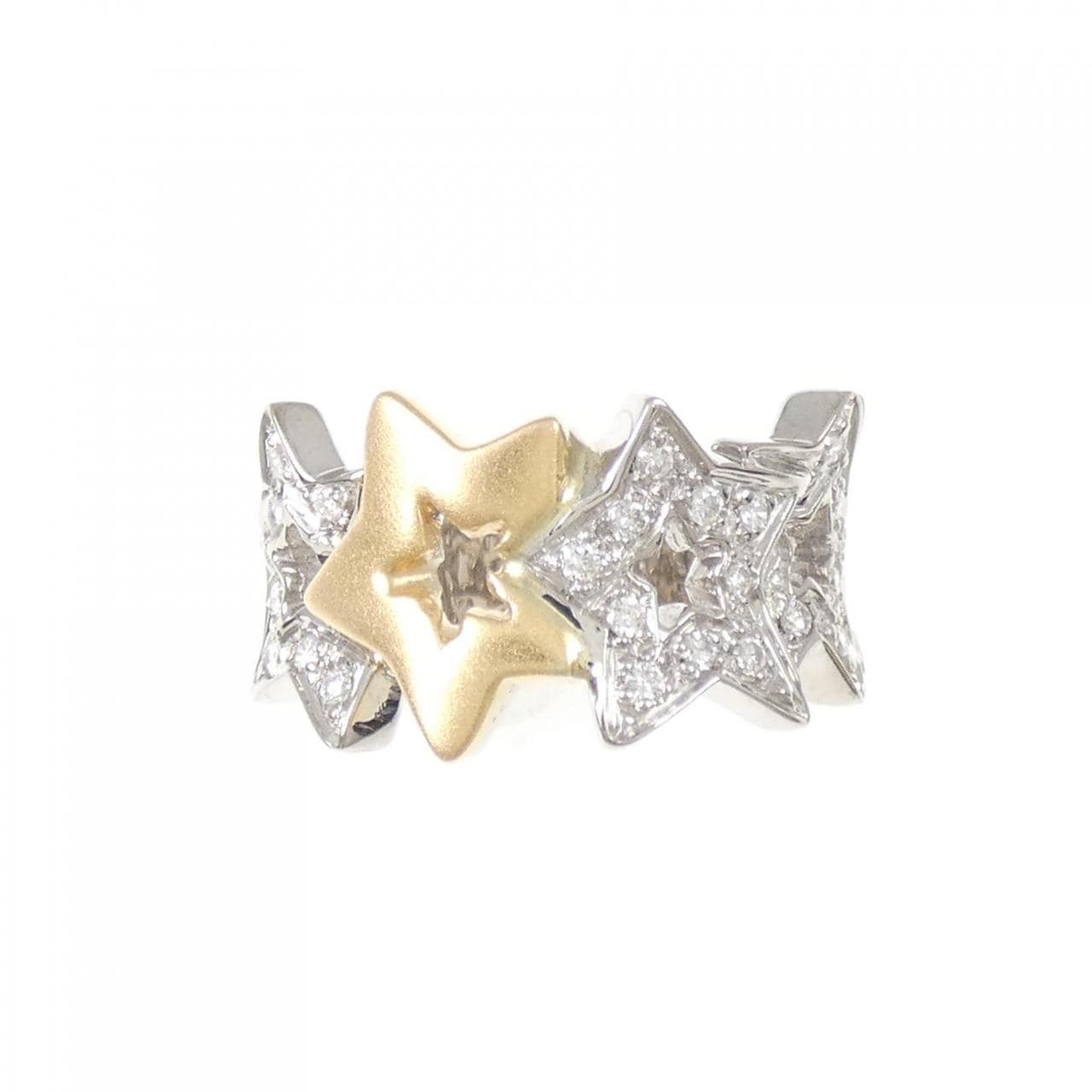 750WG/750YG スター ダイヤモンド リング 0.28CT