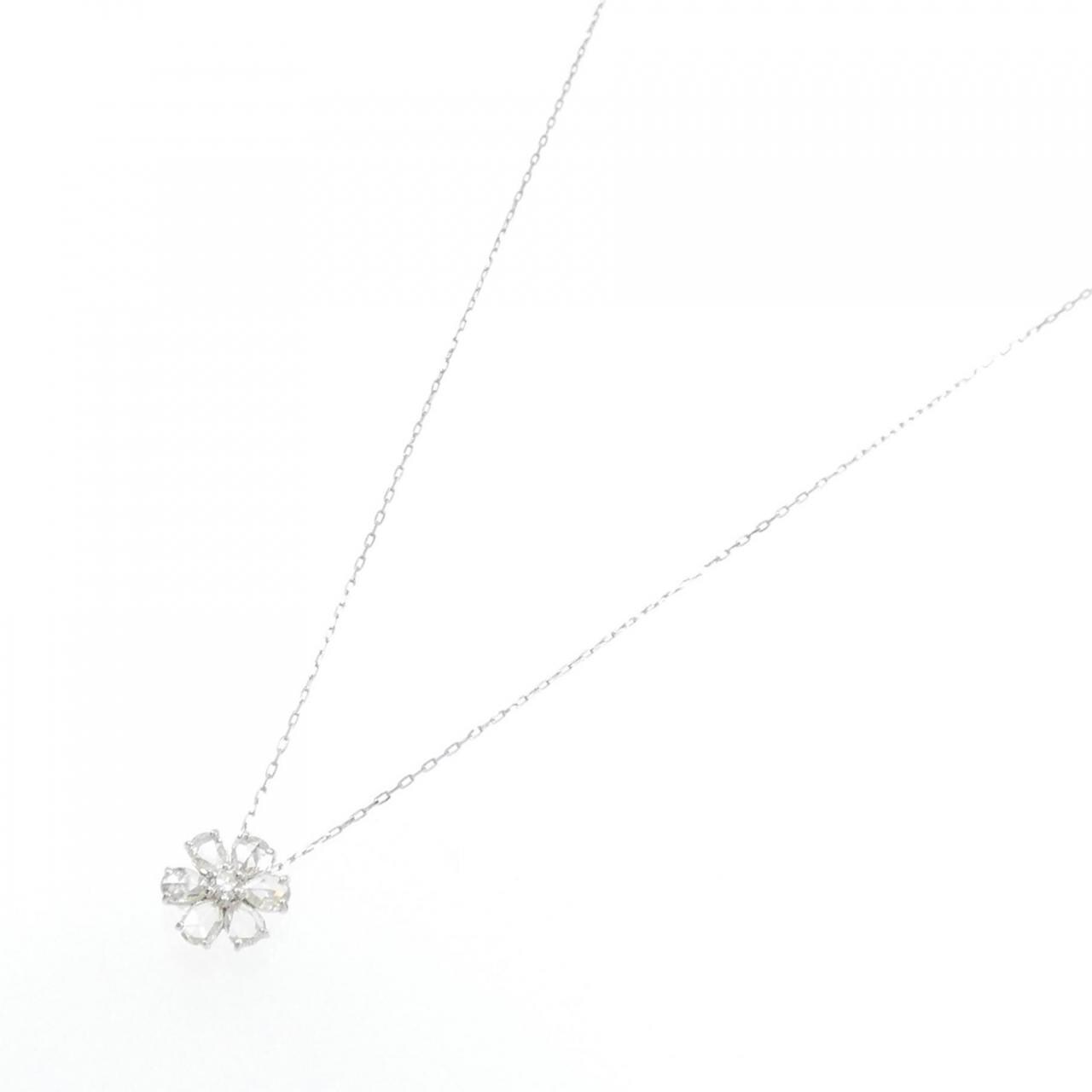 [BRAND NEW] PT Flower Diamond Necklace 0.33CT