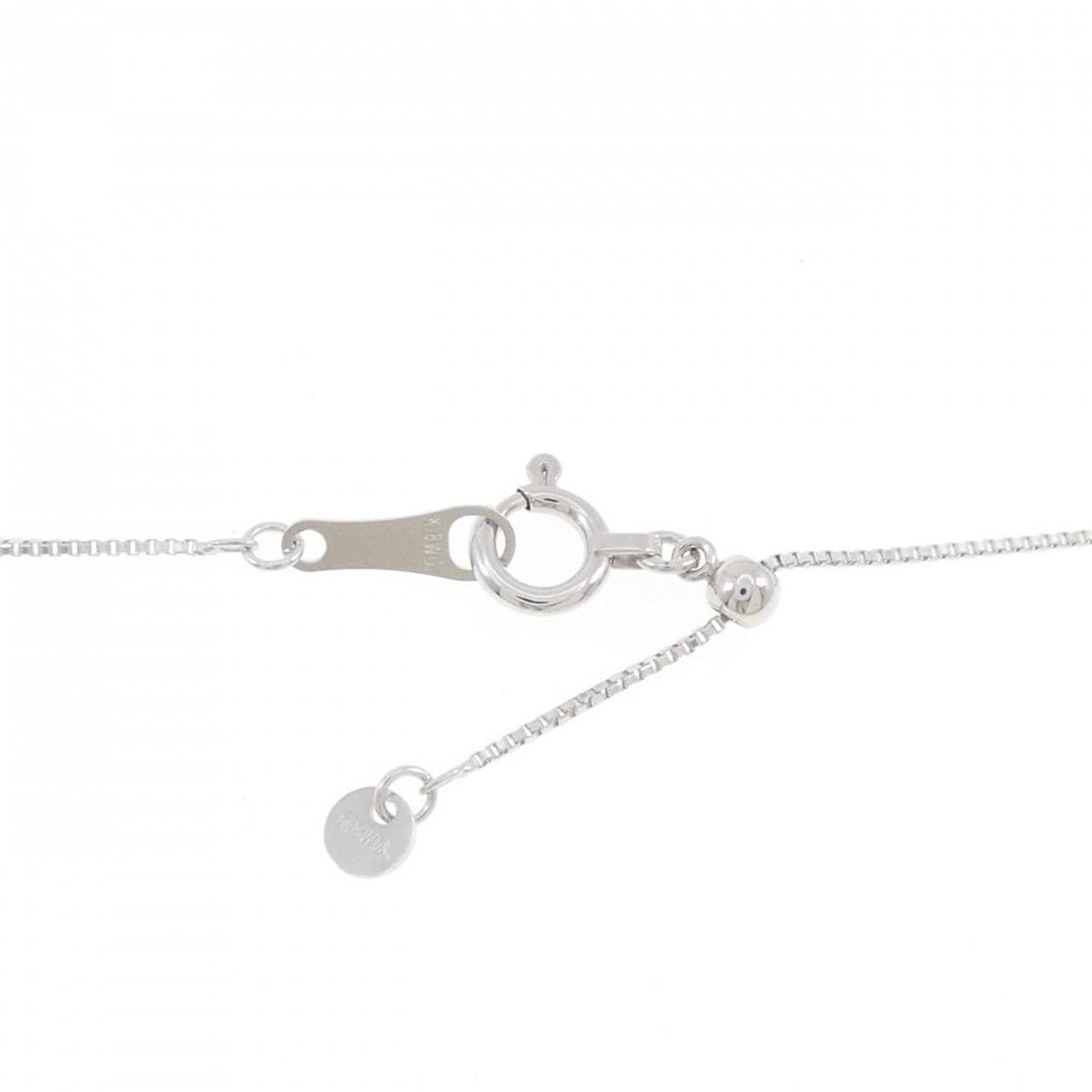 K18WG ハート ダイヤモンド ネックレス 0.40CT